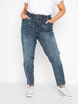 yours-yours-indigo-elasticated-mom-jean
