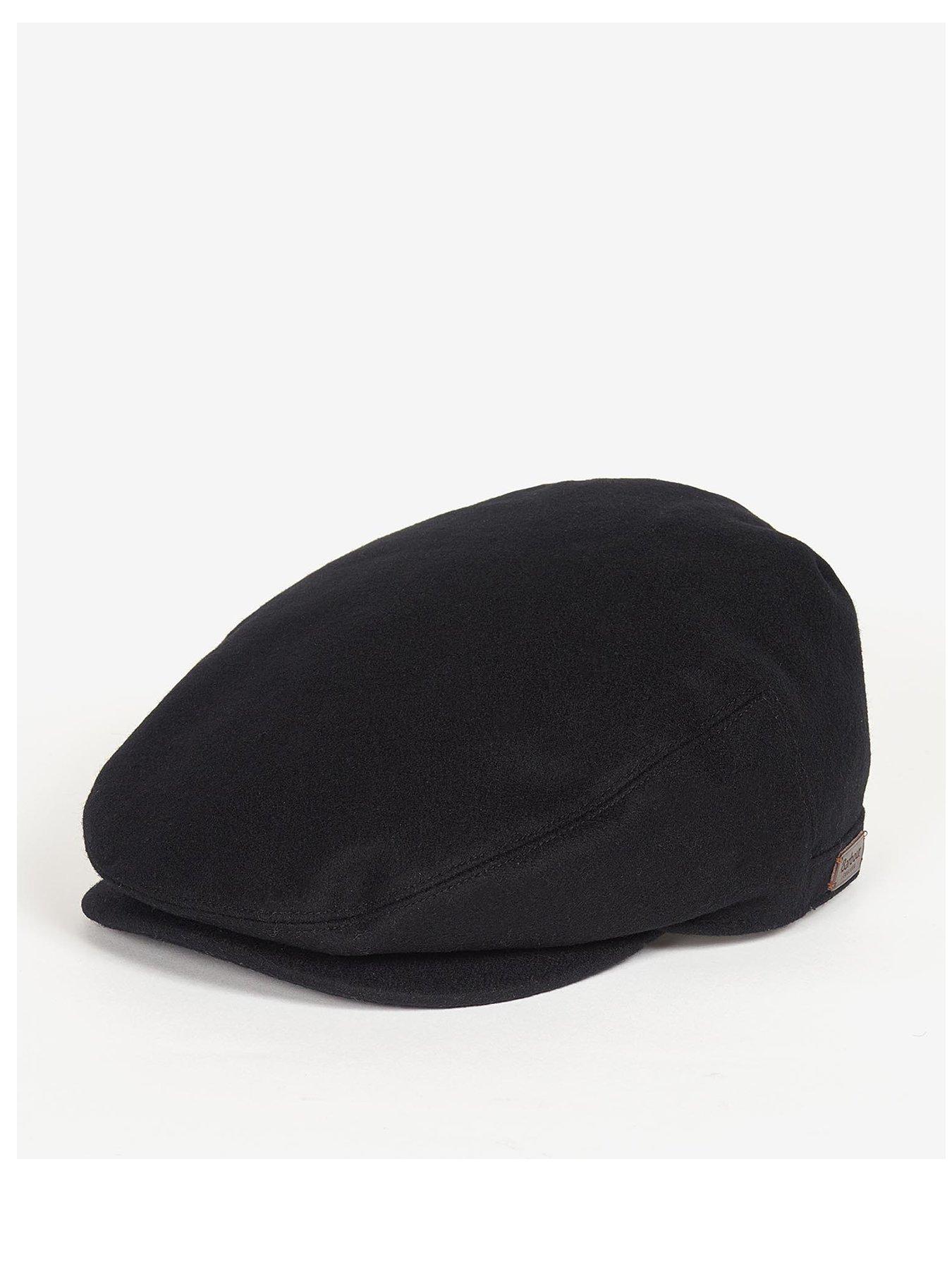 barbour-redshore-flat-cap-black