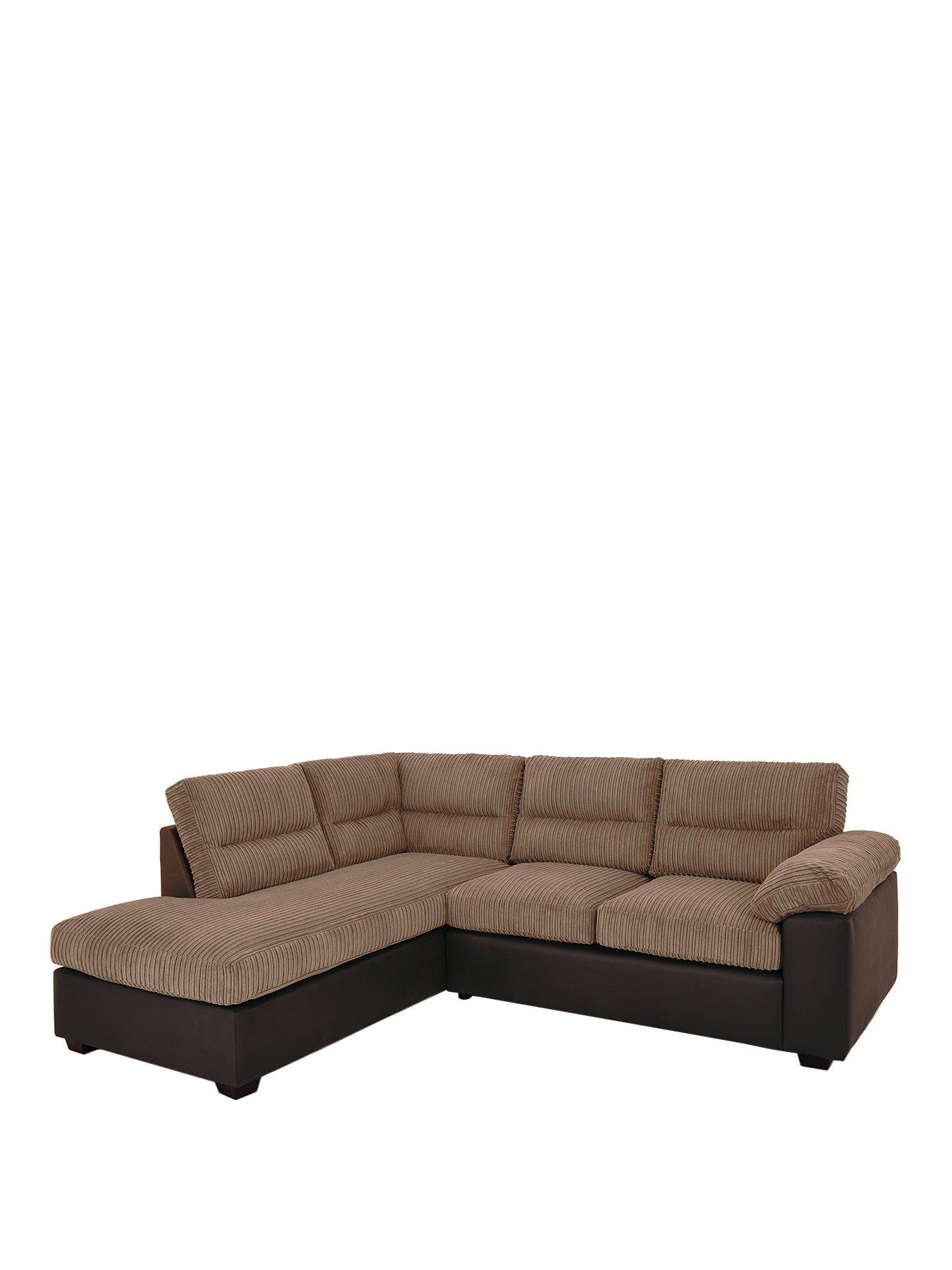 very-home-armstrong-left-hand-corner-group-sofa-brownstillFront