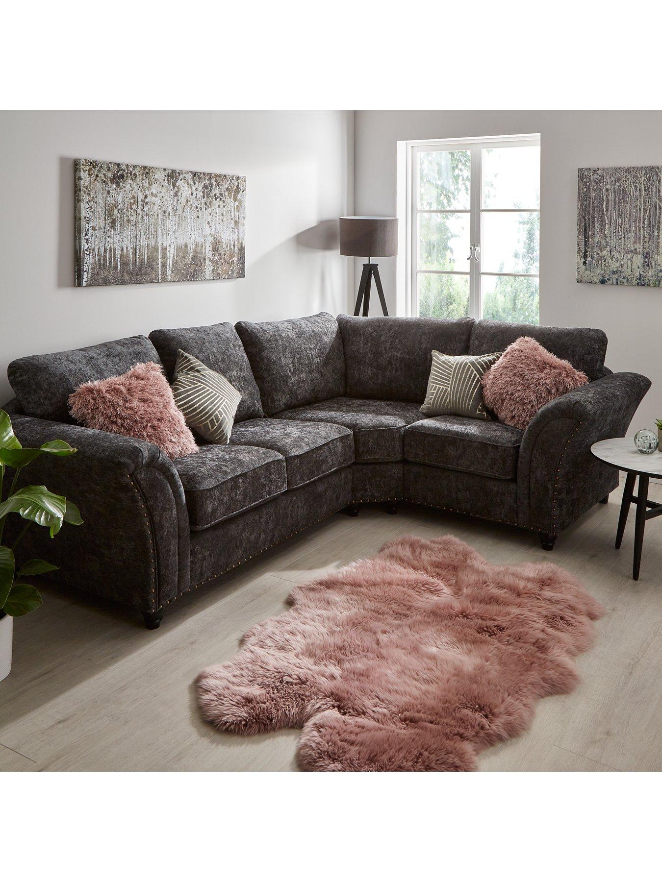 very-home-ariel-fabric-right-hand-corner-chaise-sofa-charcoalnbsp--fscreg-certifiedfront