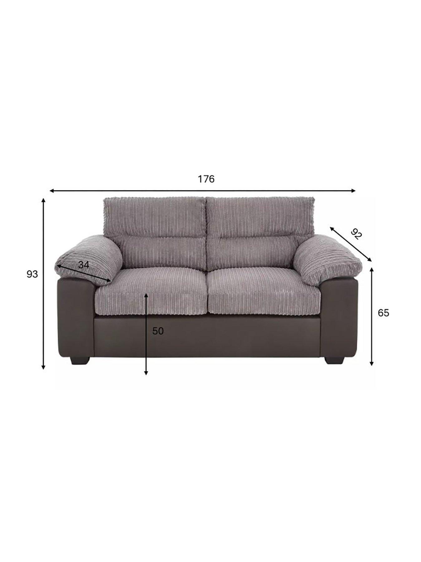 Image 5 of 6 of The Very Collection Armstrong 2 Seater Sofa - Grey