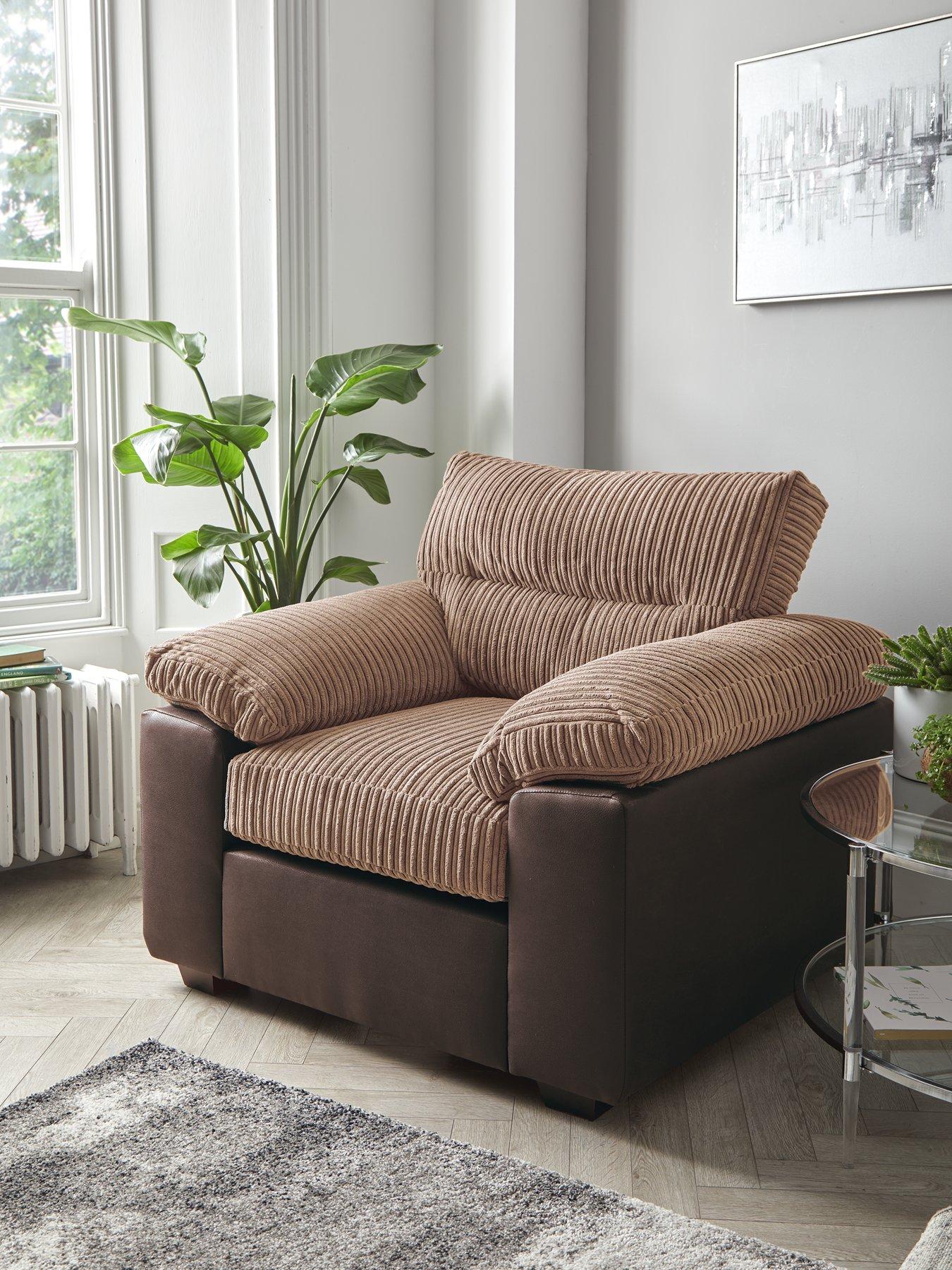 Image 1 of 6 of The Very Collection Armstrong&nbsp;Armchair&nbsp;- Brown