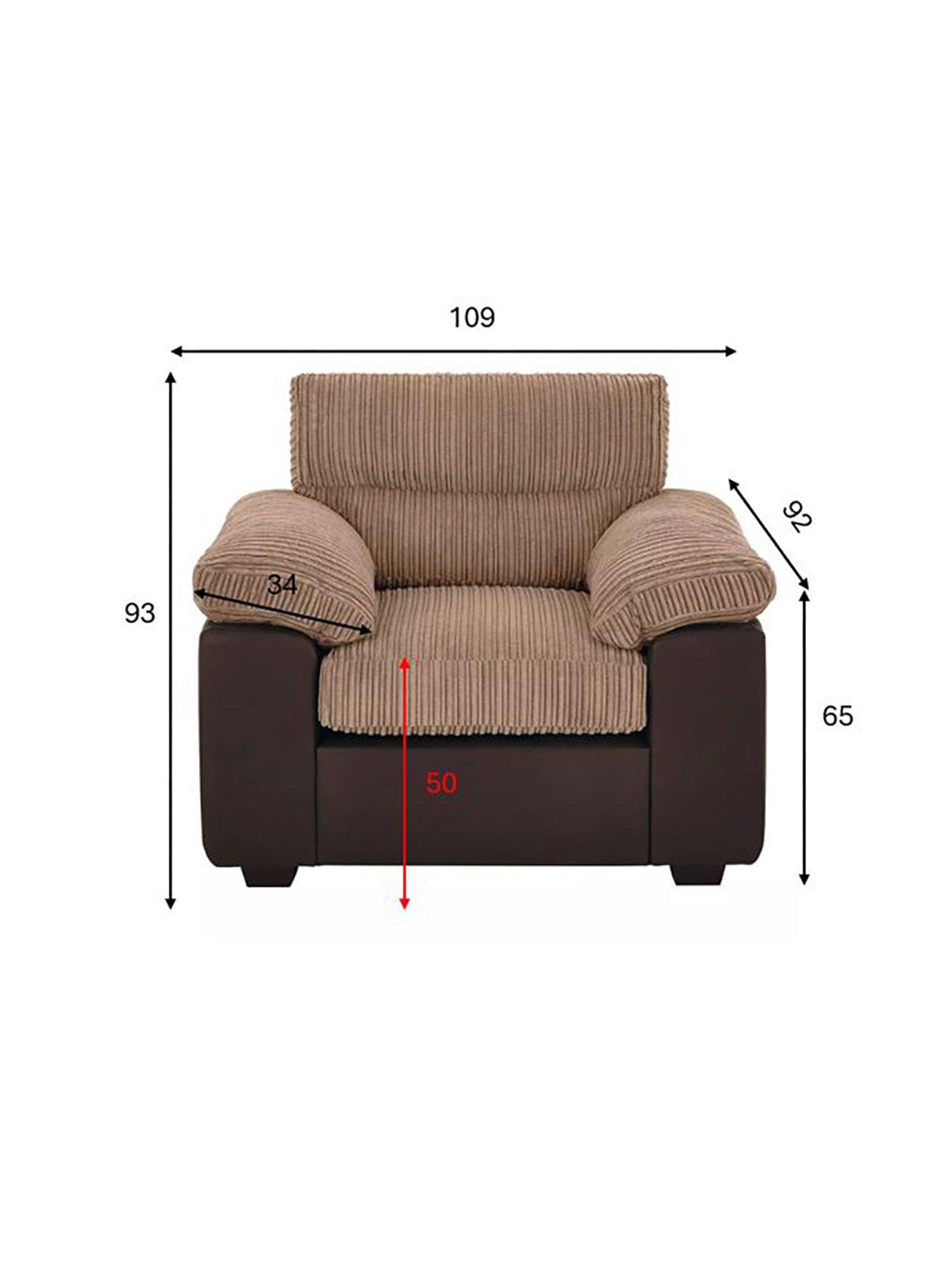 Image 5 of 6 of The Very Collection Armstrong&nbsp;Armchair&nbsp;- Brown