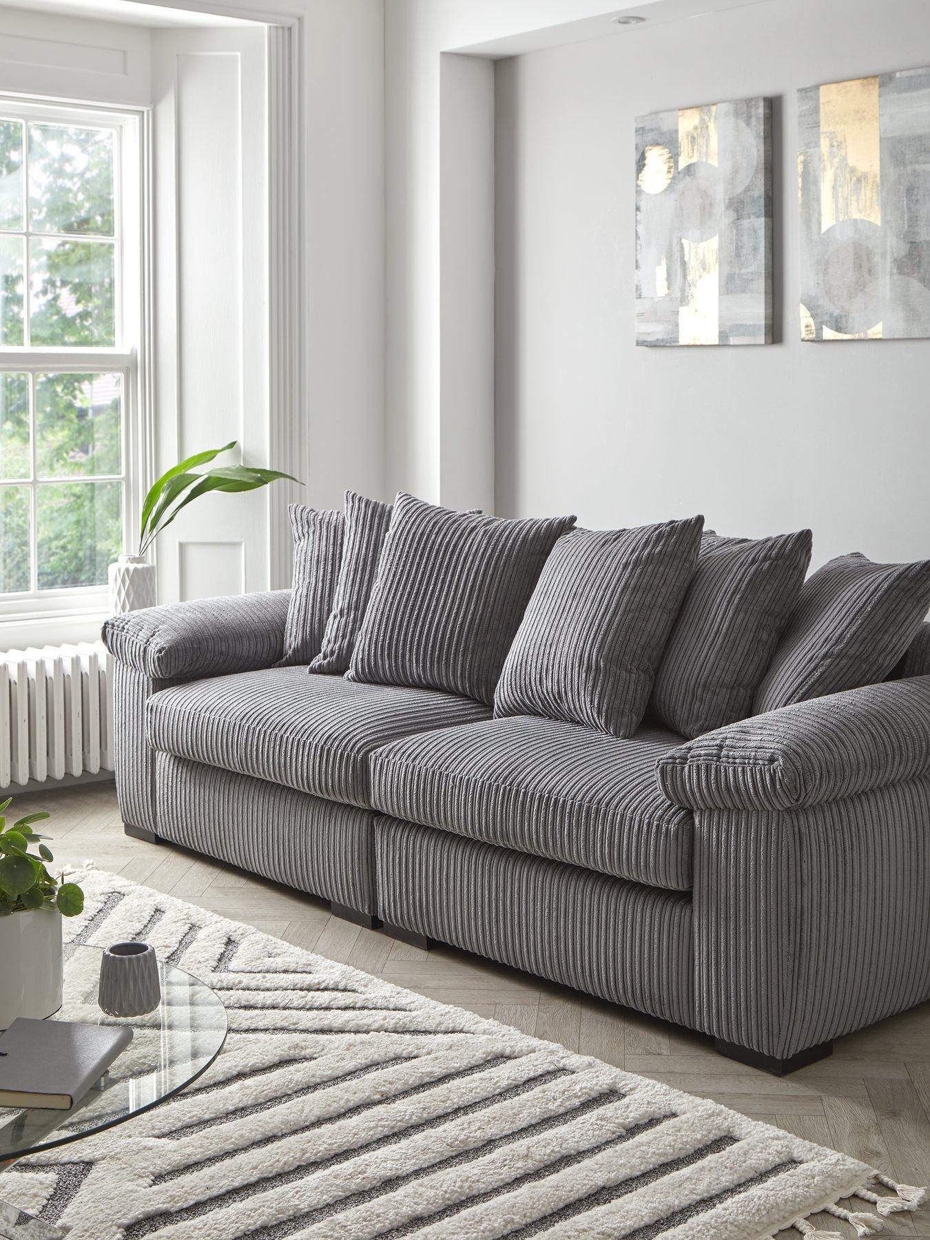 Very Home Amalfi 4 Seater Scatter Back Fabric Sofa - FSC® Certified