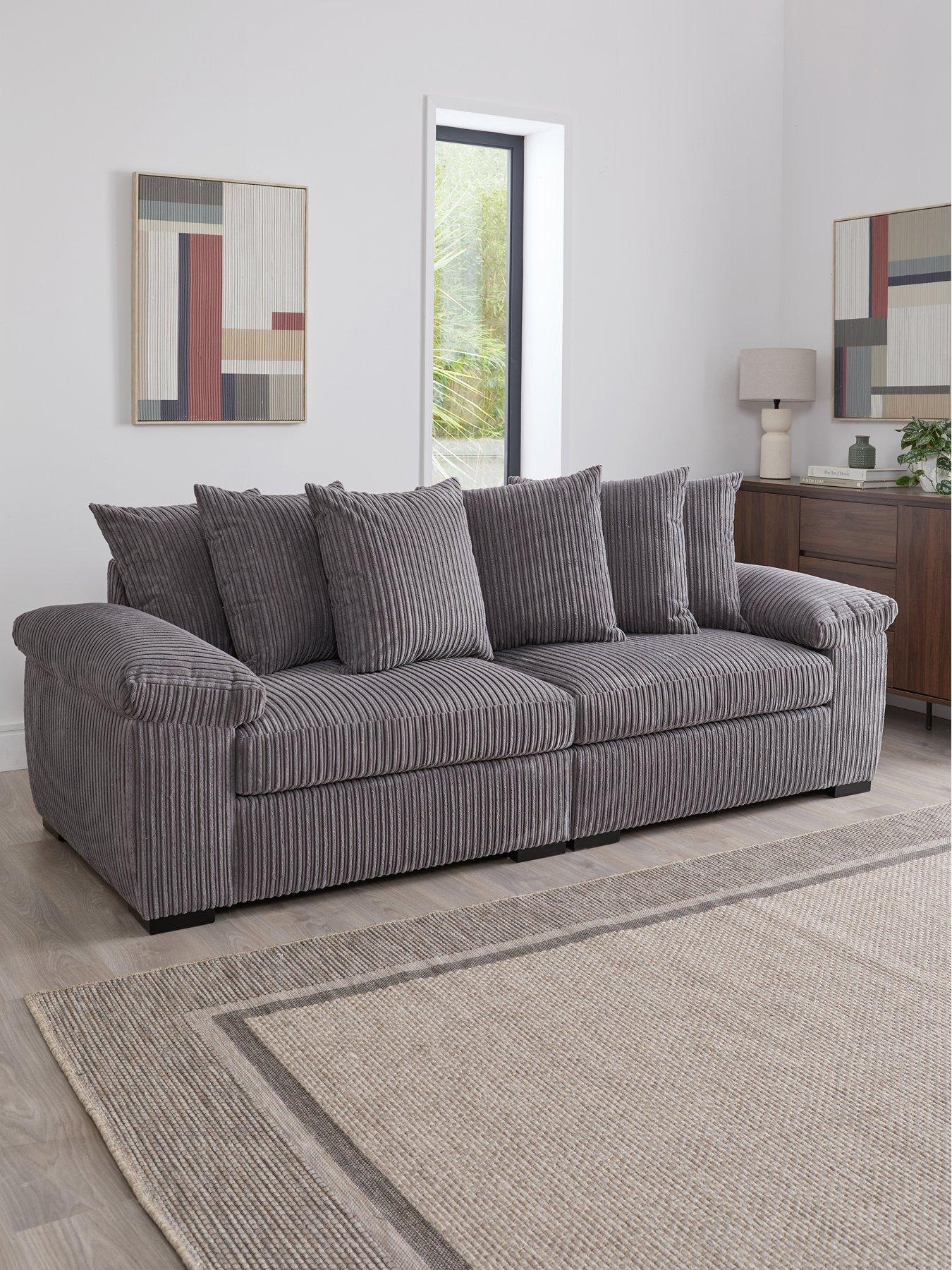The Very Collection Amalfi 4 Seater Scatter Back Fabric Sofa - FSC® Certified