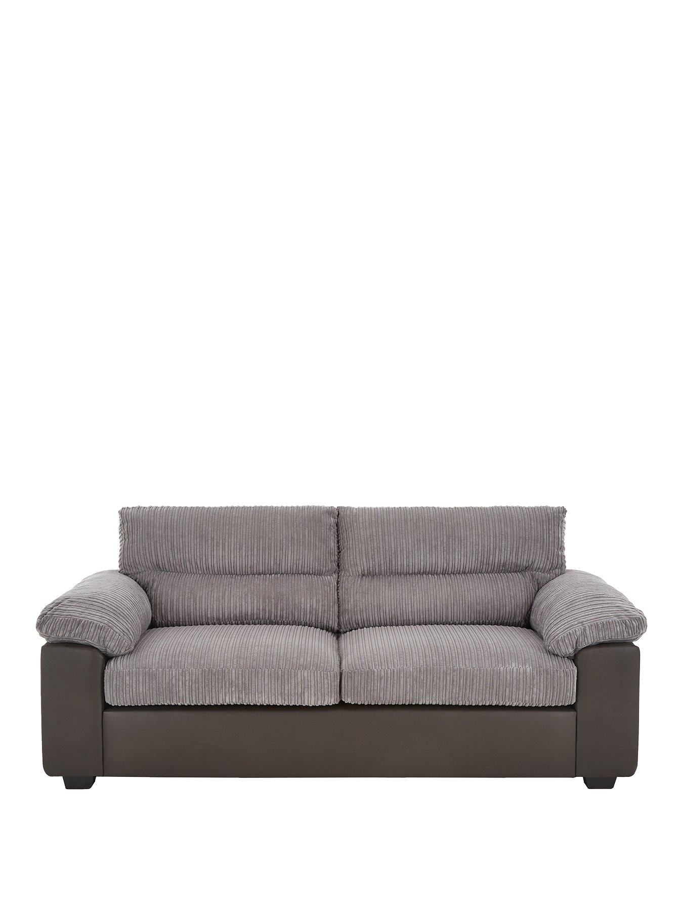 very-home-armstrong-3-seater-sofa-greystillFront