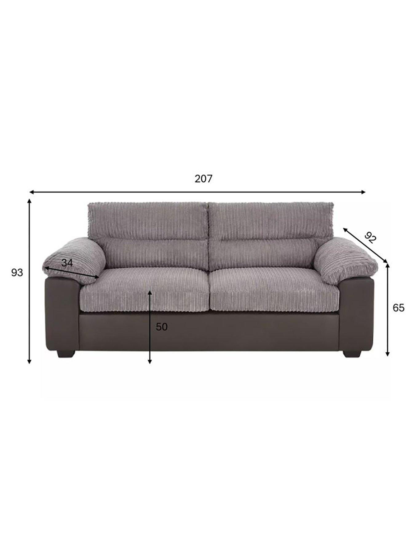Image 5 of 6 of The Very Collection Armstrong 3 Seater Sofa - Grey