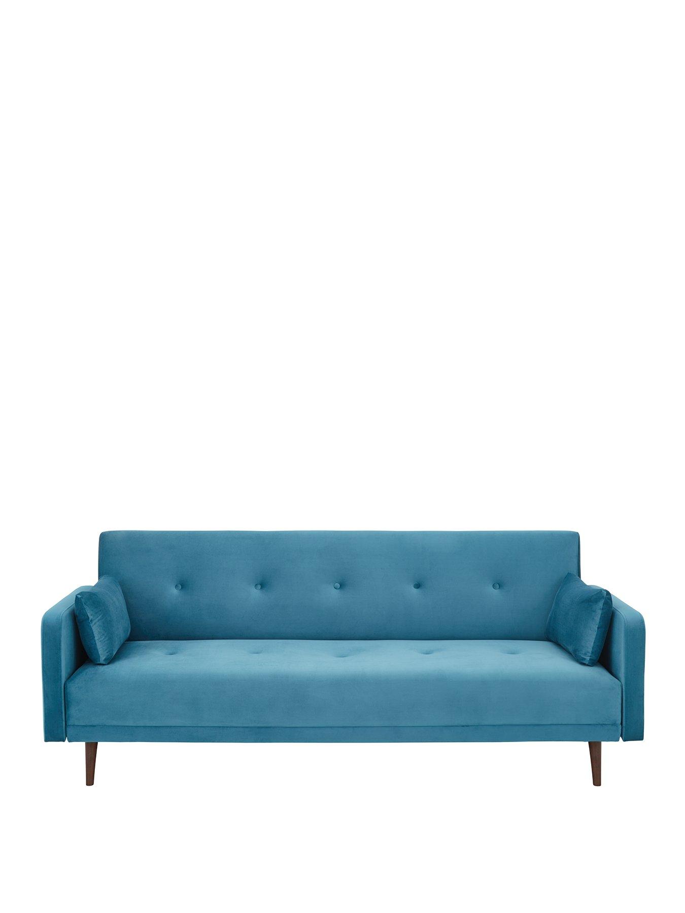 very-home-cadiz-velvet-sofa-bed-bluenbsp--fscreg-certifiedstillFront