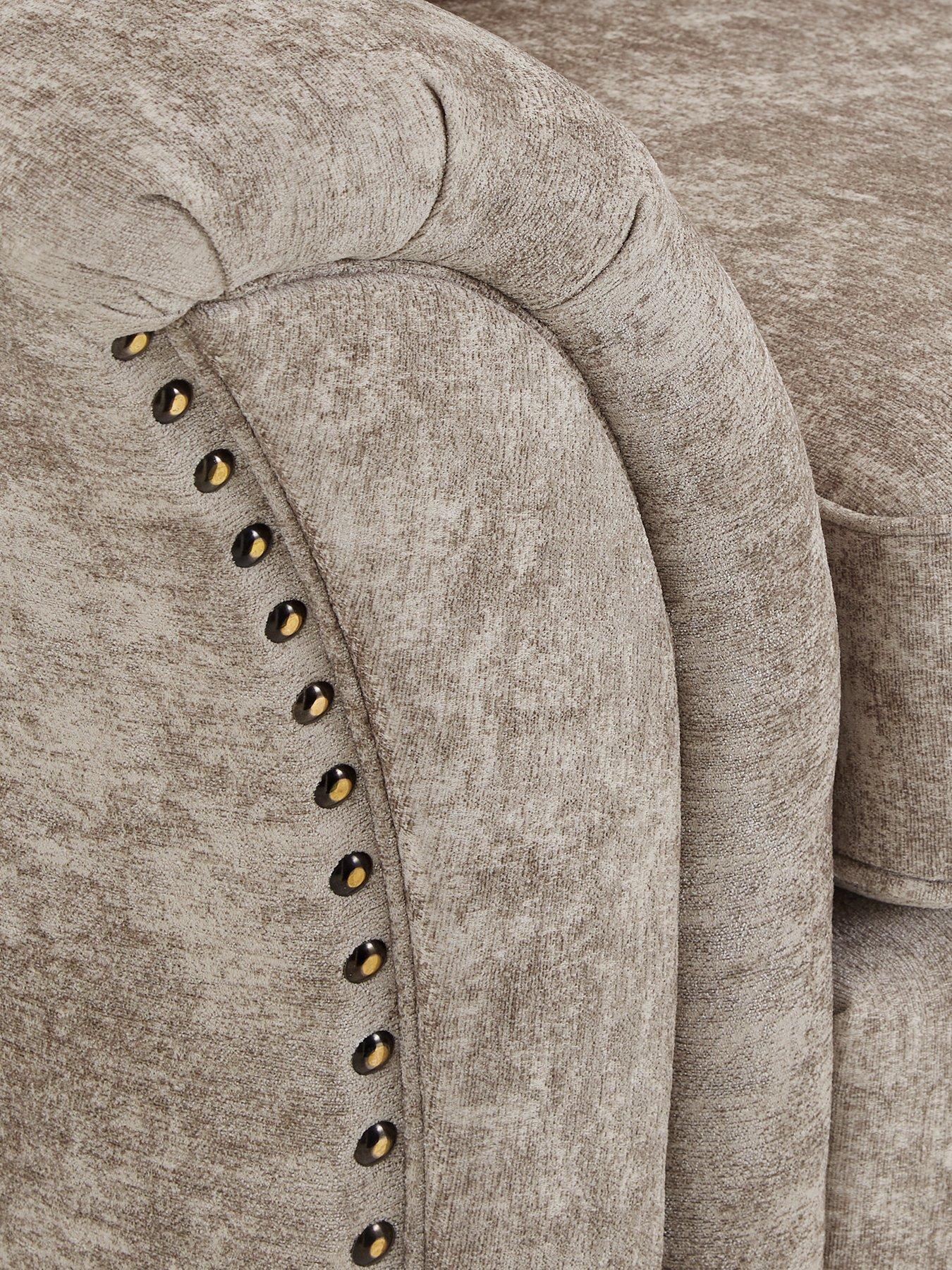 Image 5 of 5 of The Very Collection Ariel 3 Seater Fabric Sofa - Silver - FSC Certified