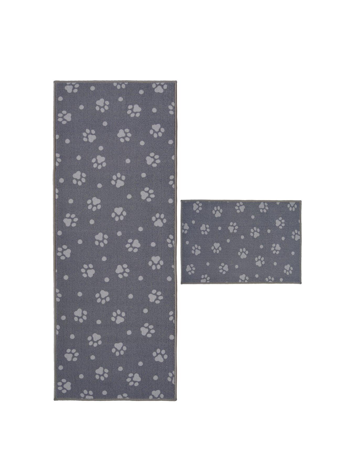 Image 1 of 5 of Paw Print Doormat &amp; Runner Set