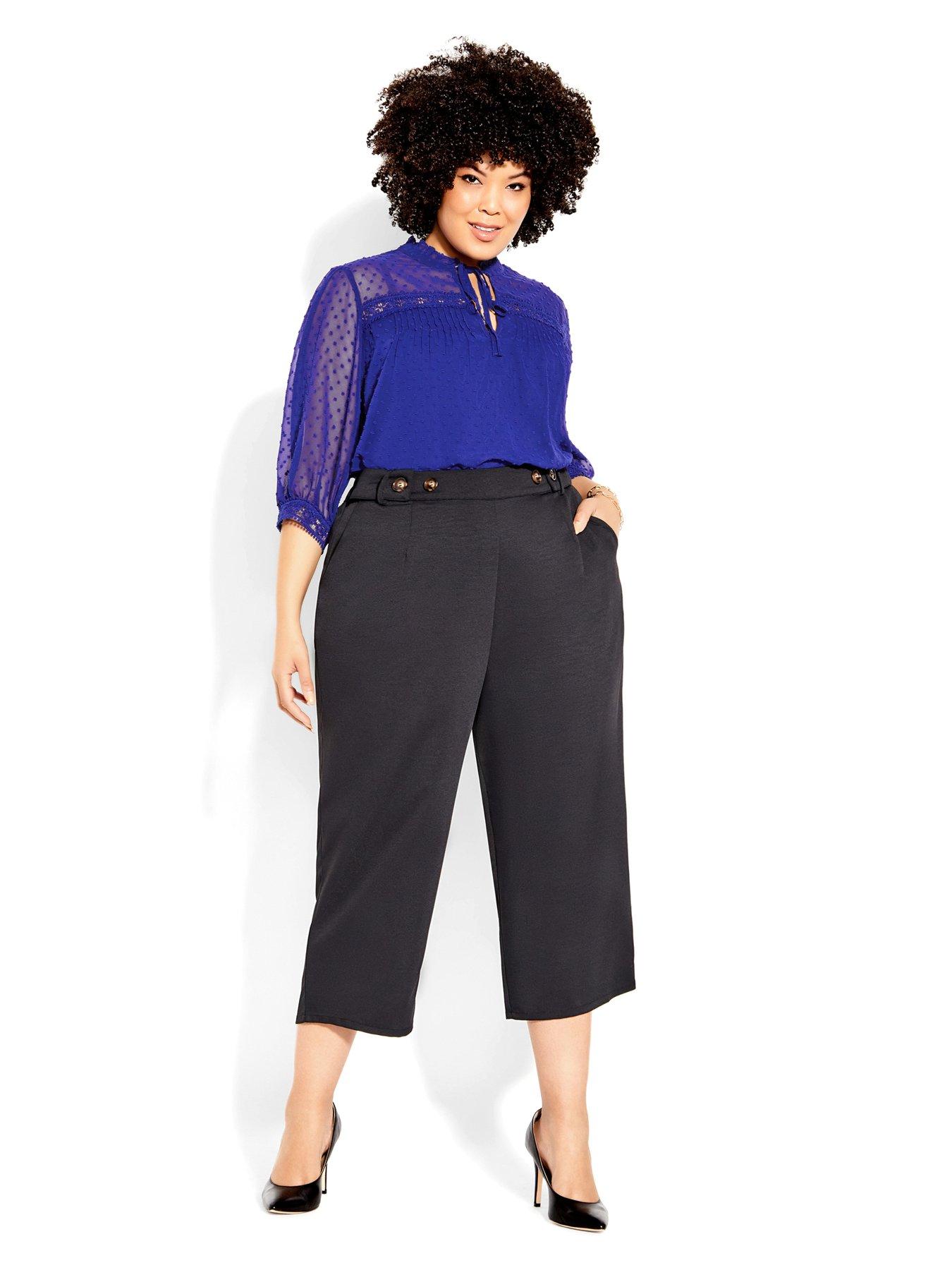 city-chic-city-chic-dobby-tie-topfront