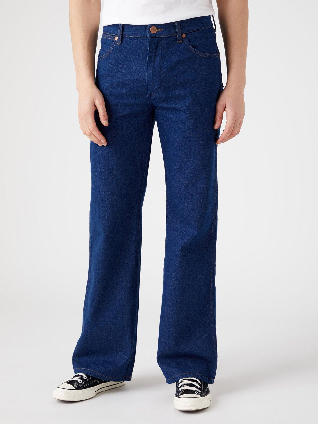 wrangler-fox-slim-fit-bootcut-jeans-bluenbspfront