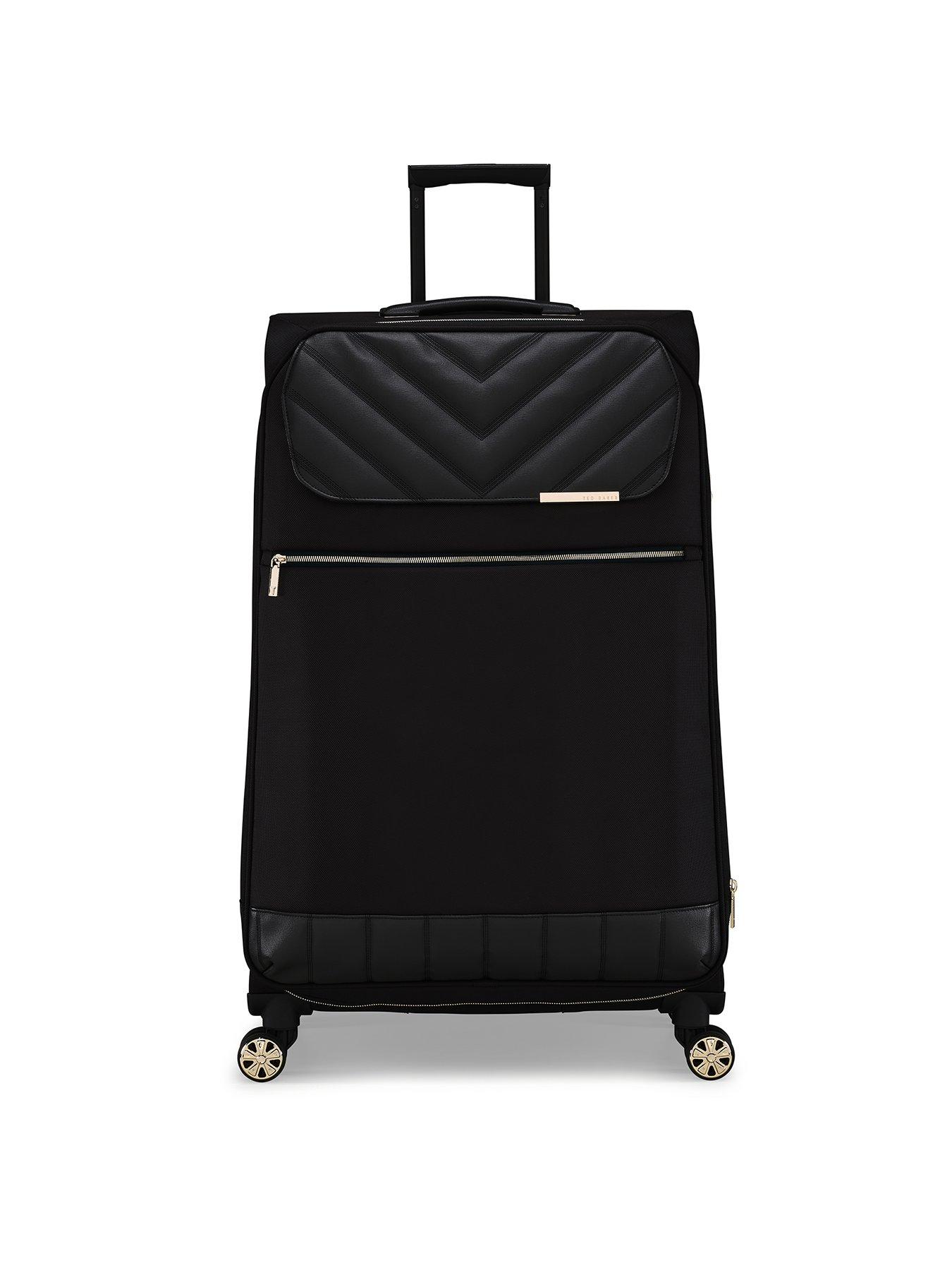 bericht Maak het zwaar silhouet Ted Baker Albany Large 4 Wheel Trolley Suitcase - Black | Very Ireland