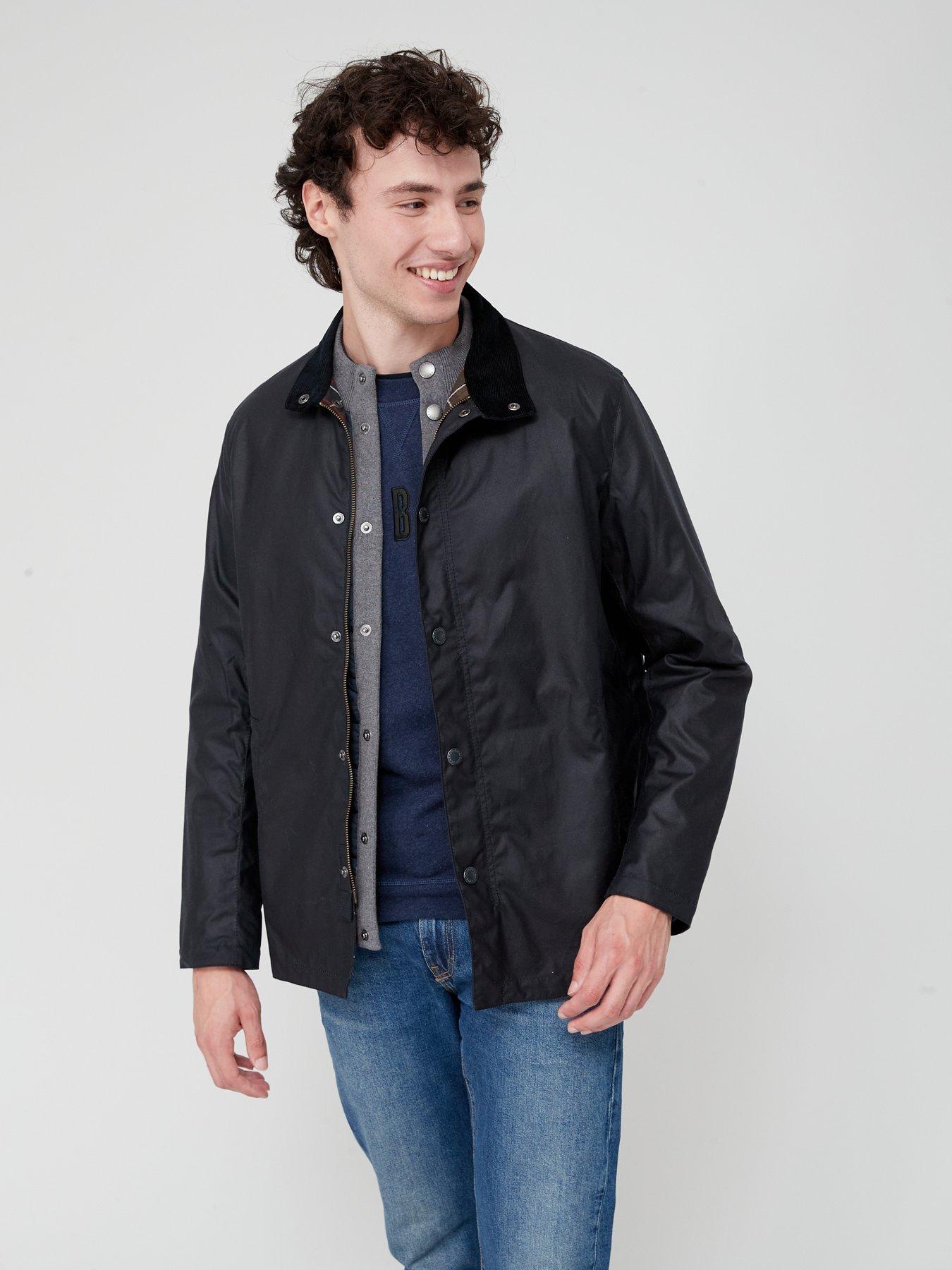 Barbour wax jacket kids navy on sale