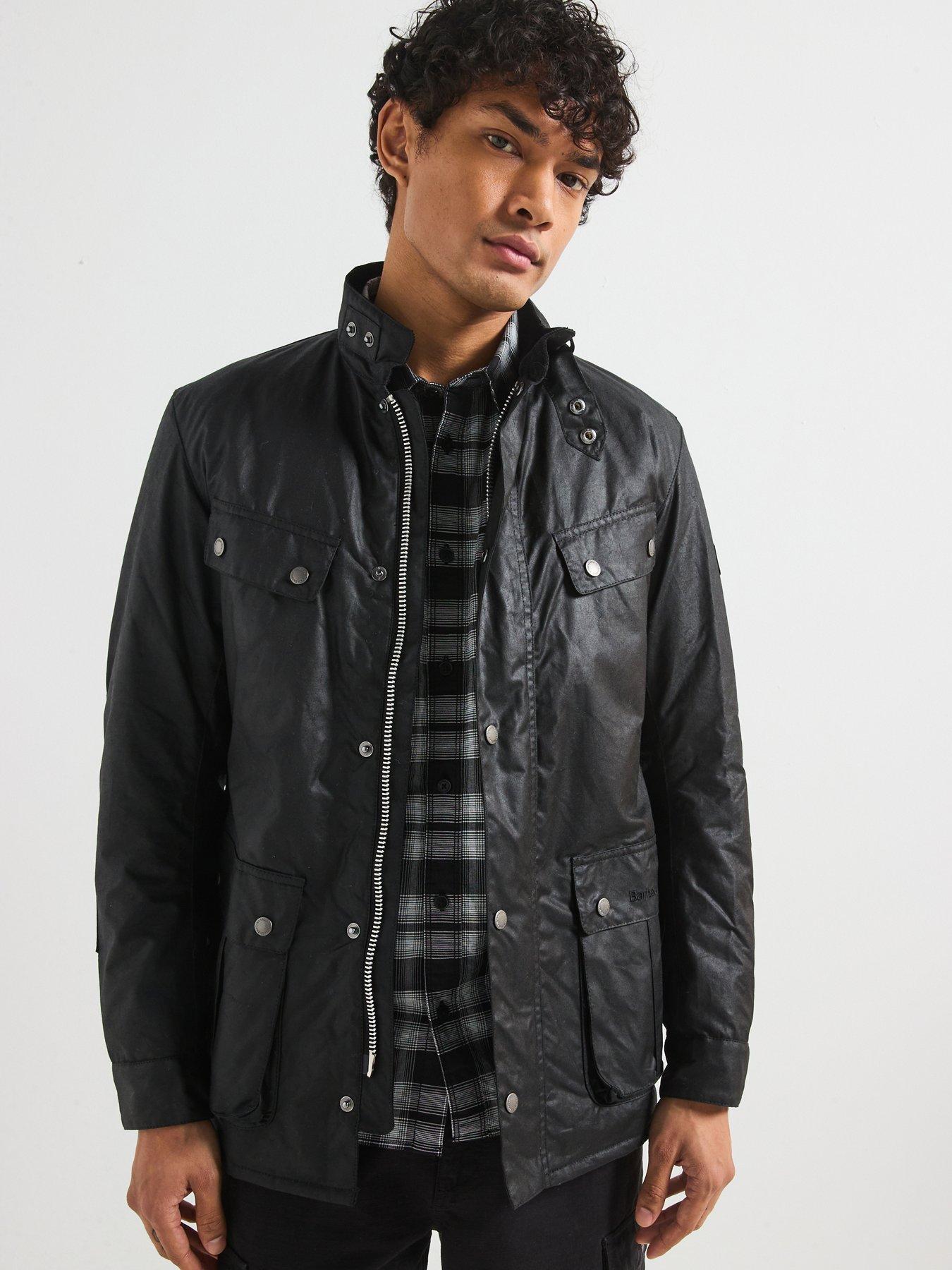 undefined Barbour International Duke Wax Jacket - Black