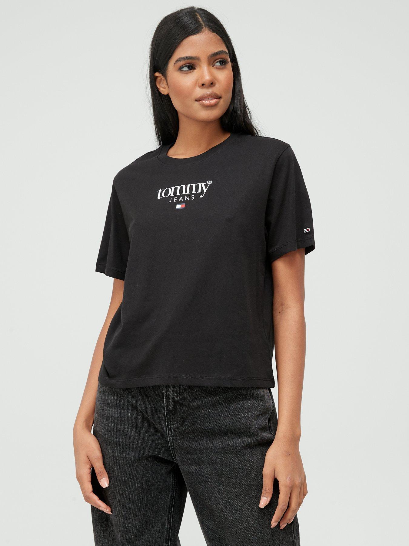 Tommy jeans clearance black t shirt