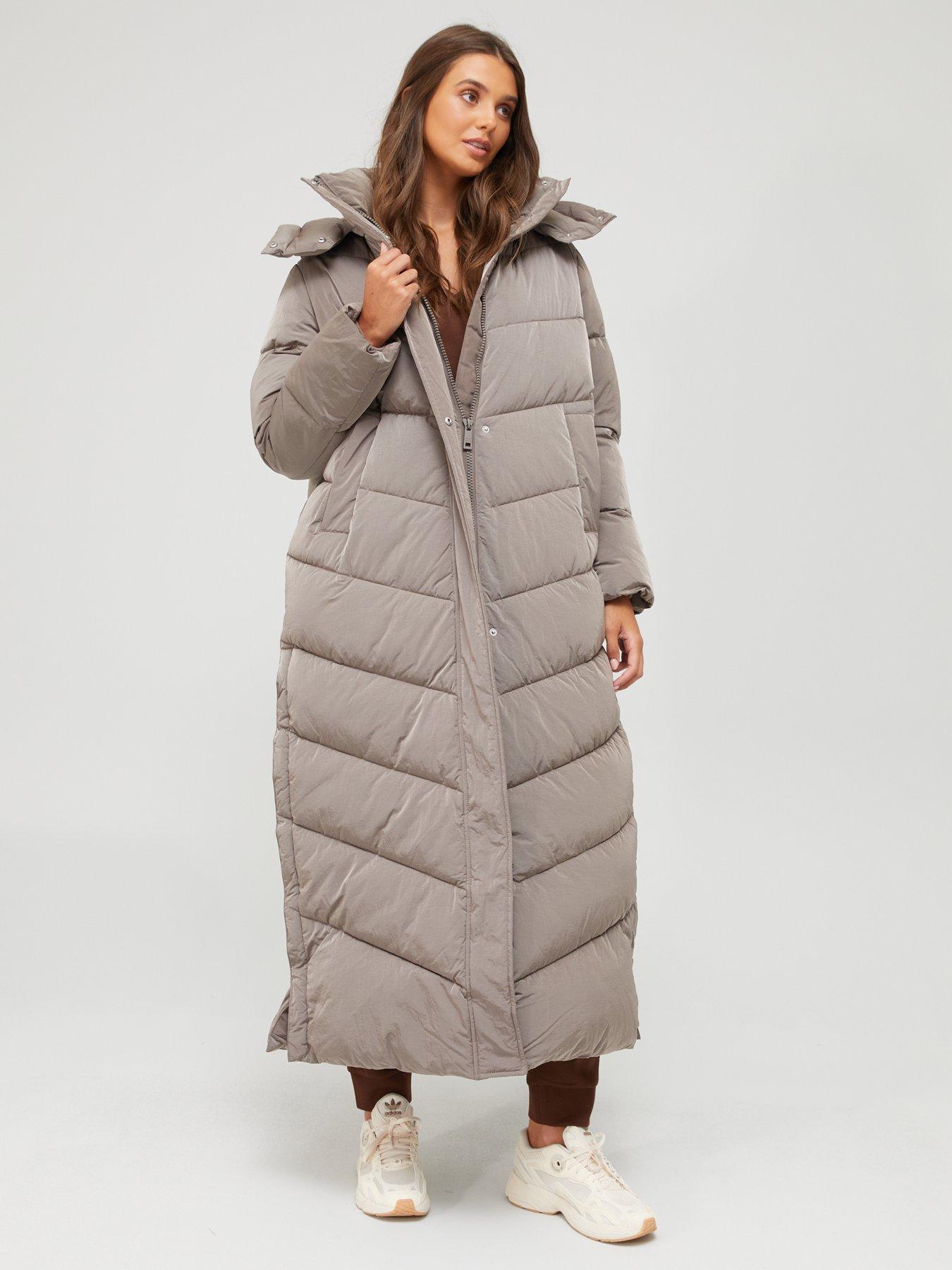 Calvin Klein Modern Padded Maxi Coat - Brown | Very Ireland