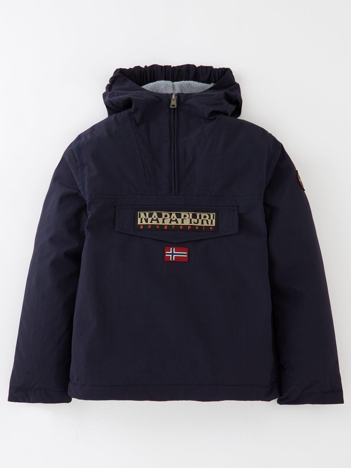 NAPAPIJRI Rainforest Boys Overhead Hooded Jacket Navy Very Ireland