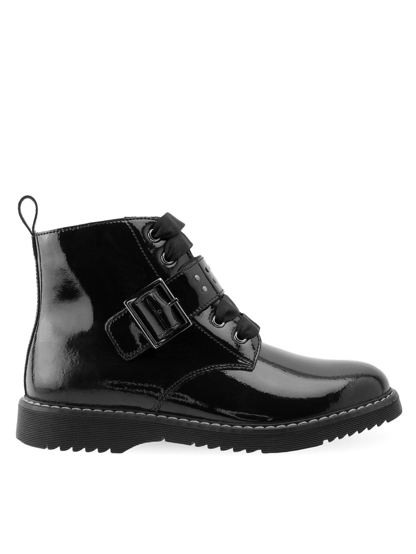 Baby girl outlet black patent boots