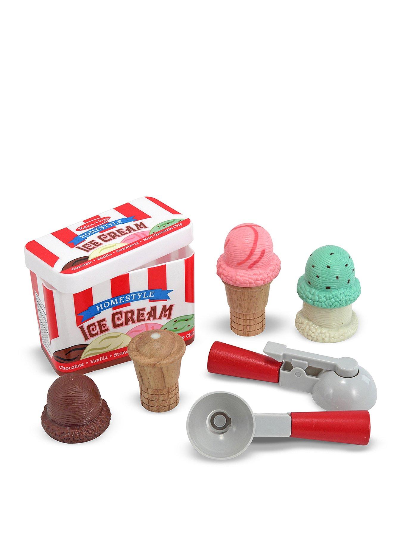 Image 1 of 6 of Melissa & Doug Scoop &amp; Stack Ice Cream Cone Playset