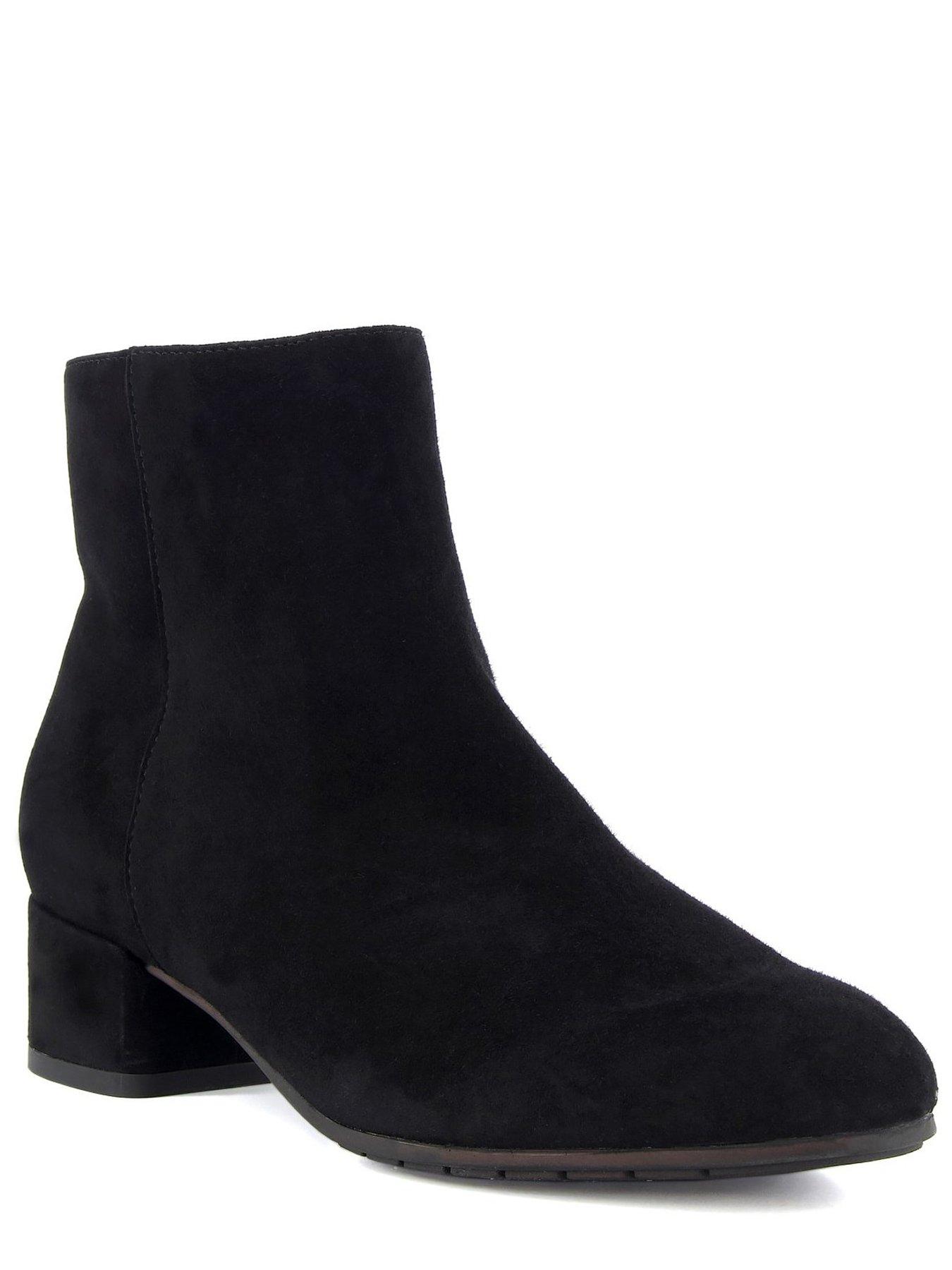 Image 3 of 4 of Dune London Pippie Suede Smart Low Boot - Black