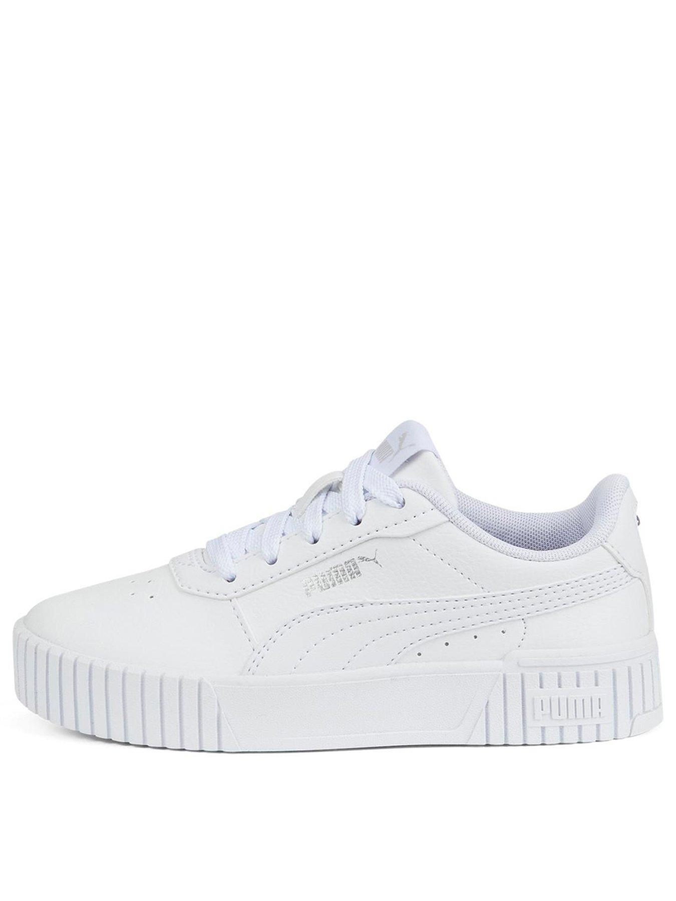 White puma cheap trainers kids