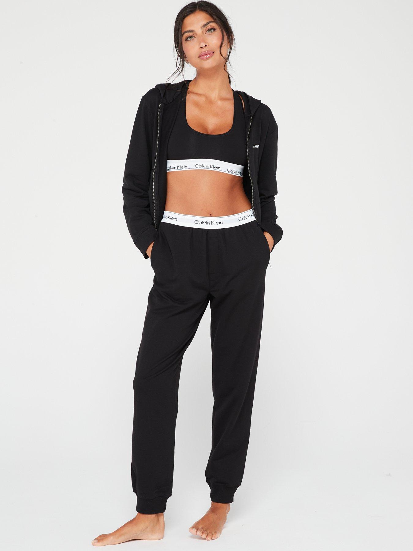 Calvin Klein Modern Cotton Black Womens Jogger Pants