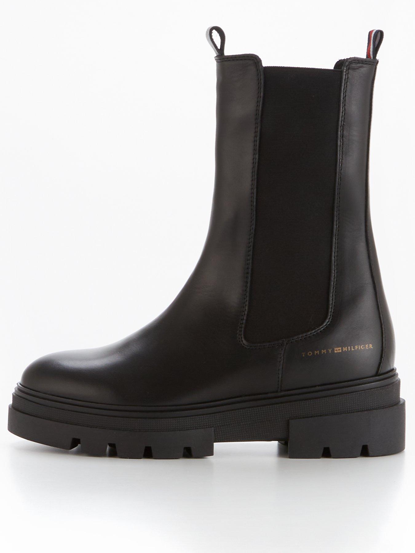 tommy-hilfiger-monochromatic-leathernbspchelsea-boot-black