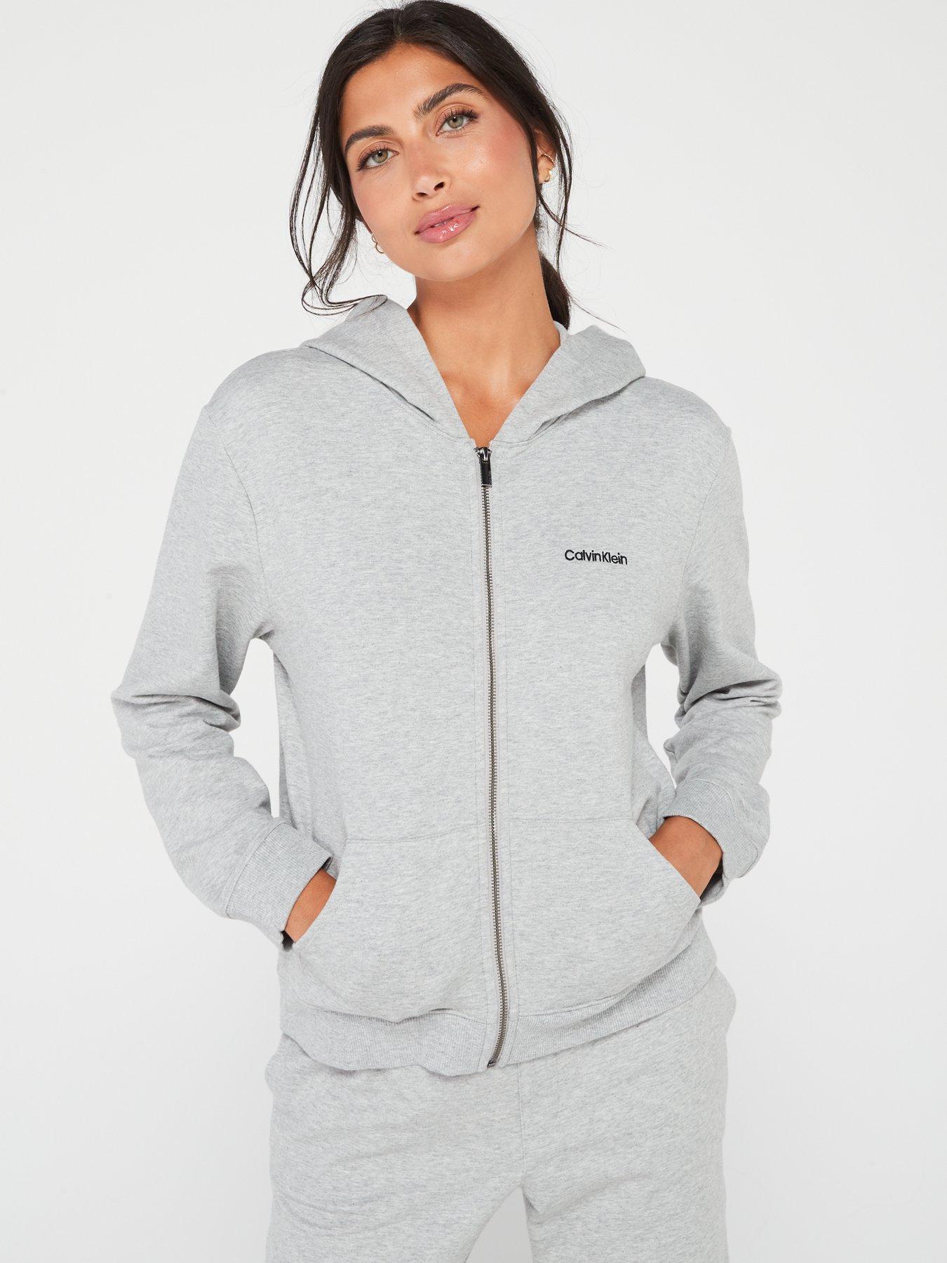 Calvin klein women's zip hoodie best sale