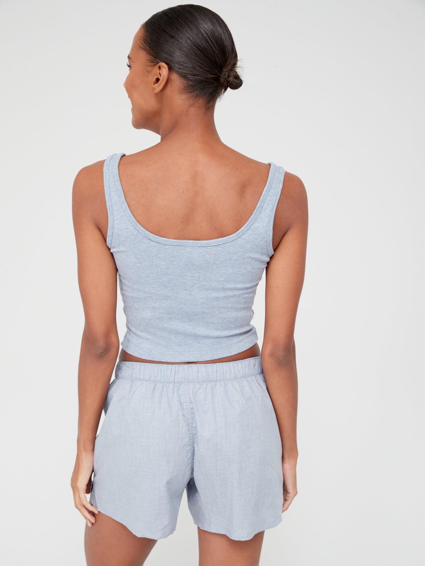 Calvin Klein Pure Ribbed Cropped Tank