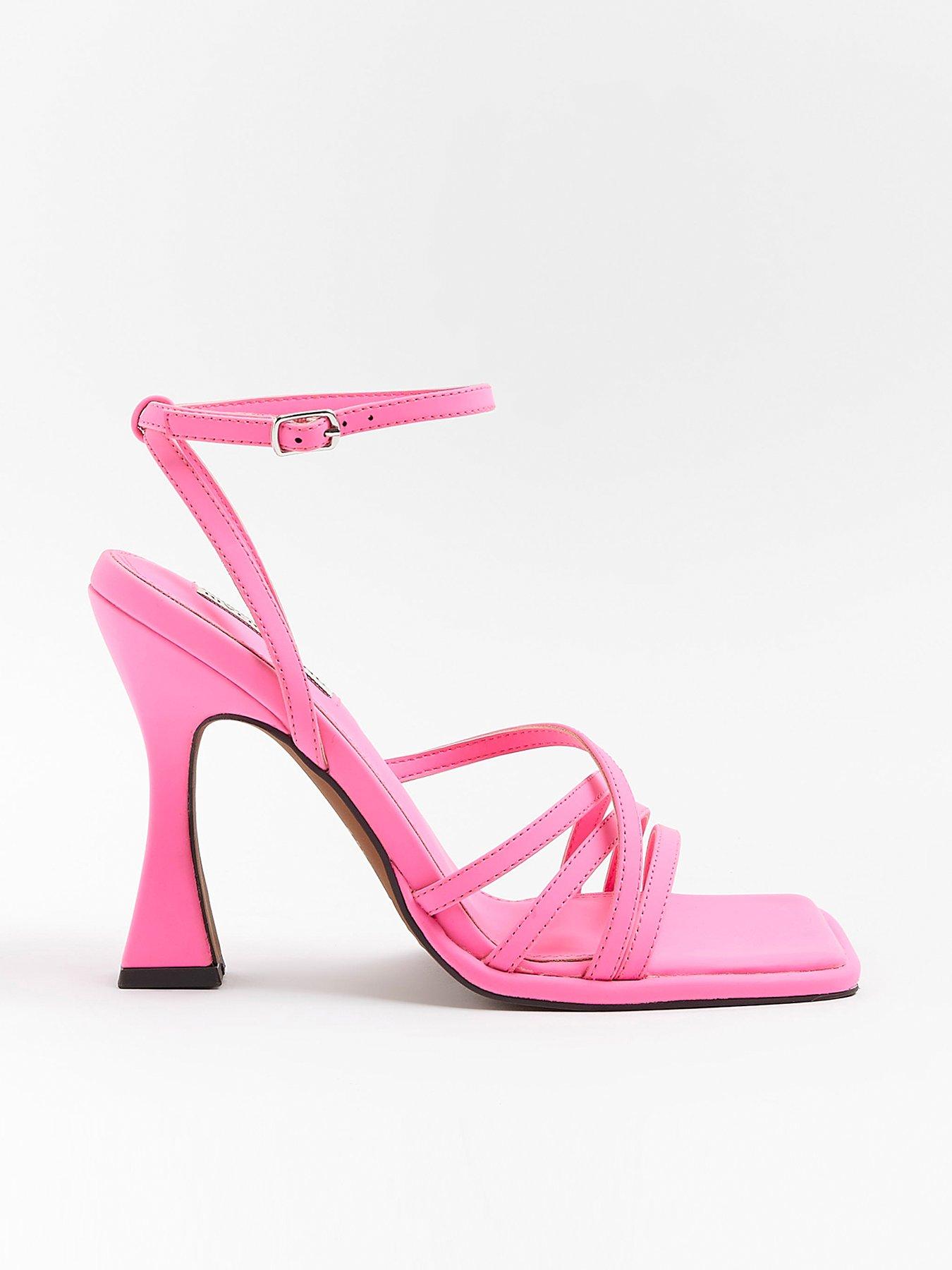 river-island-triple-strap-barley-there-sandal-pinkfront