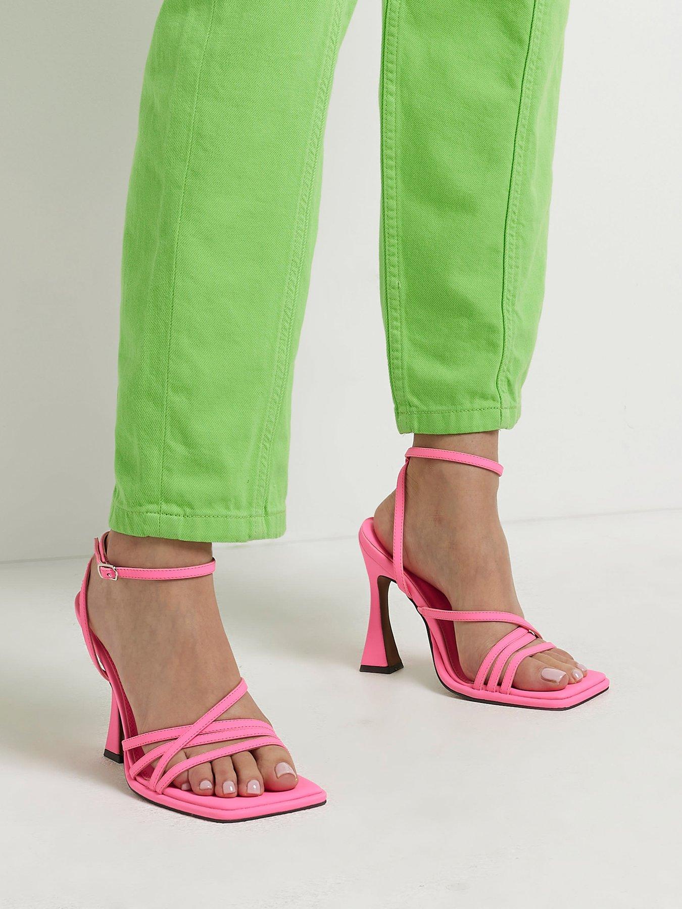 river-island-triple-strap-barley-there-sandal-pinkstillFront