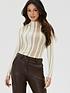 michelle-keegan-knitted-stripe-high-neck-top-creamfront