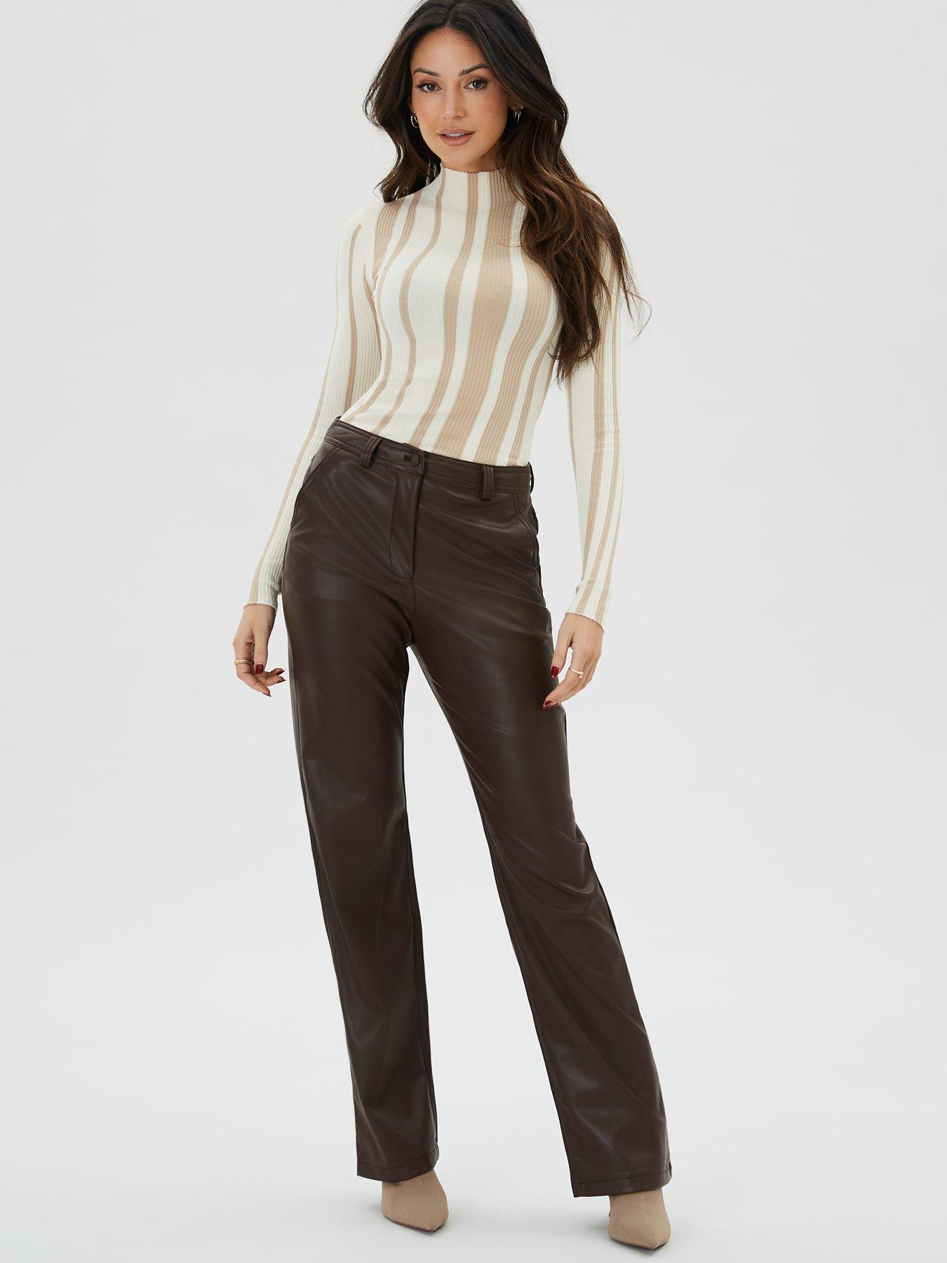 michelle-keegan-knitted-stripe-high-neck-top-creamback
