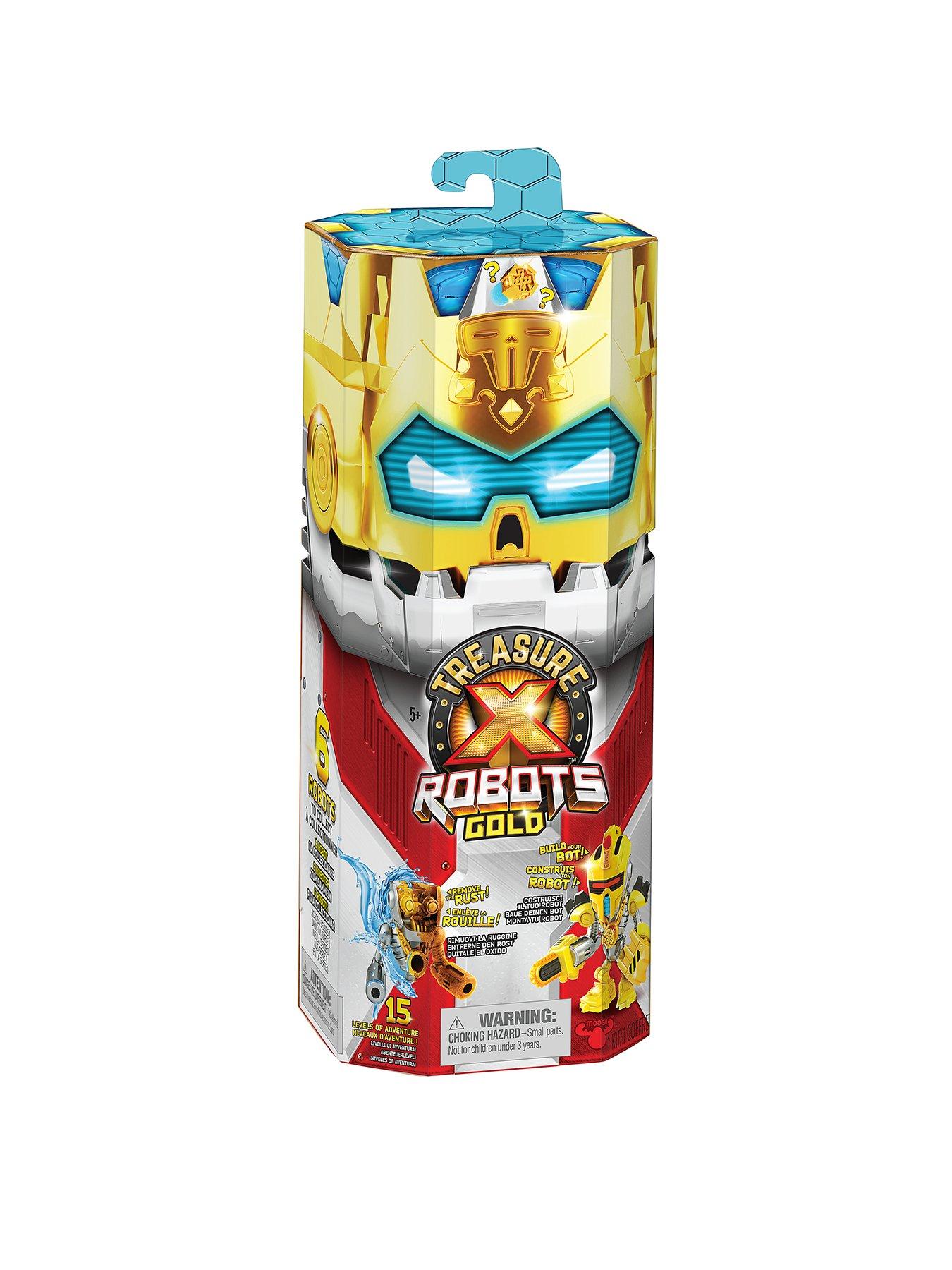 Treasure X Robots Gold - Mini Robots To Discover. Remove The Rust, Build  Your Bot, 16 To Collect. Will You Find Real Gold Dipped Treasure?, Boys,  Toys