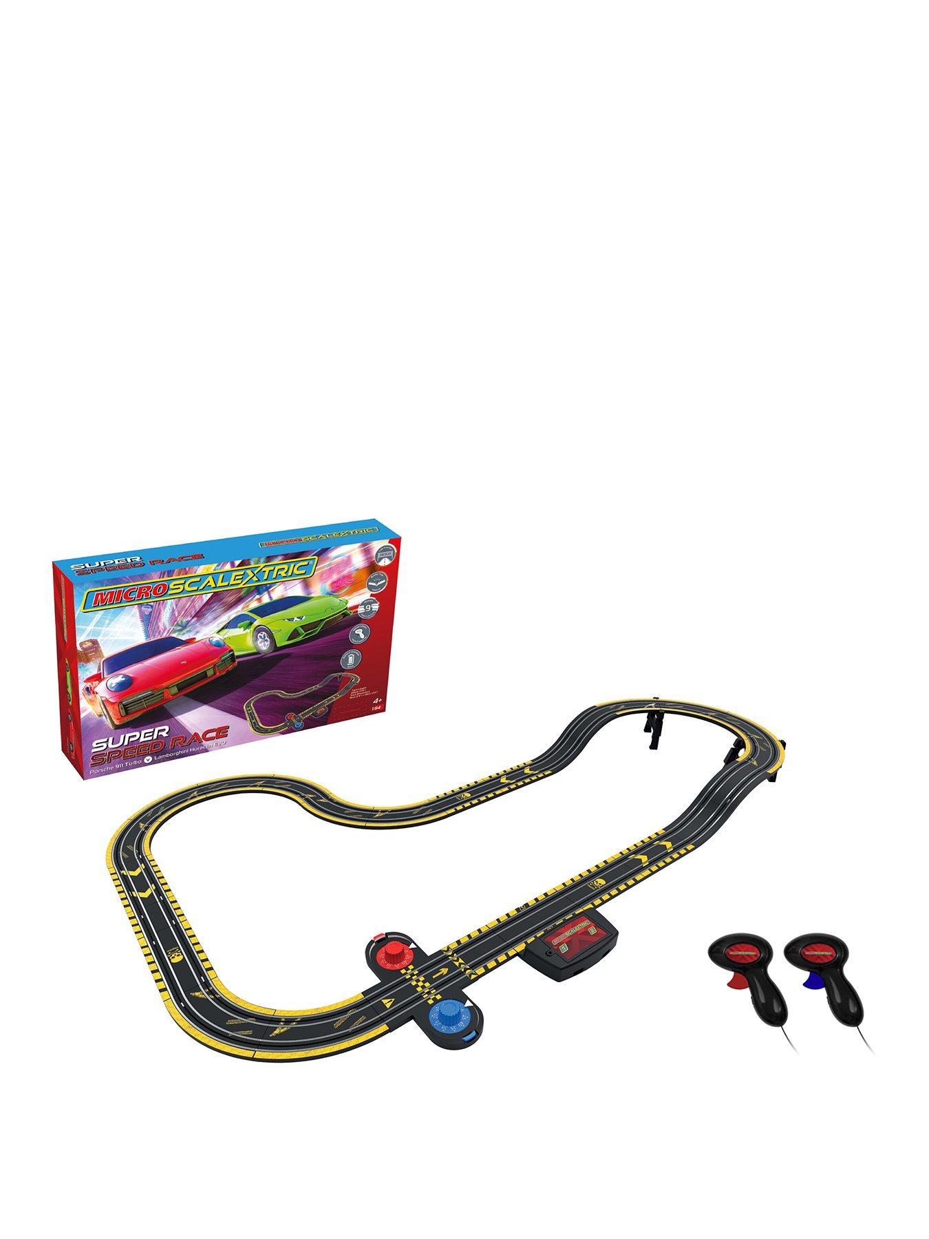 Image 1 of 6 of Scalextric Micro Scalextric Super Speed Race Set - Lamborghini vs Porsche - Battery Powered Set