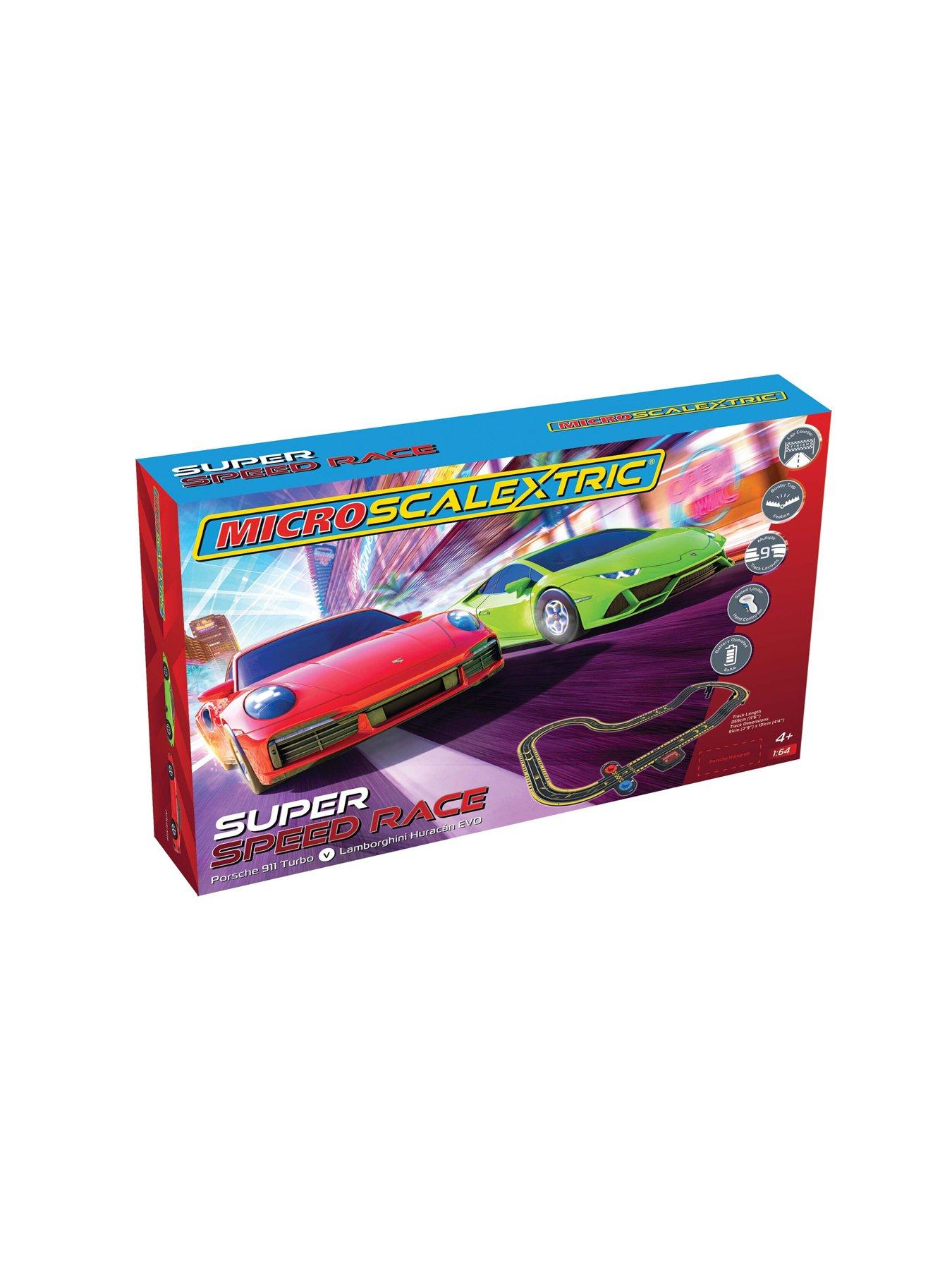 Image 2 of 6 of Scalextric Micro Scalextric Super Speed Race Set - Lamborghini vs Porsche - Battery Powered Set