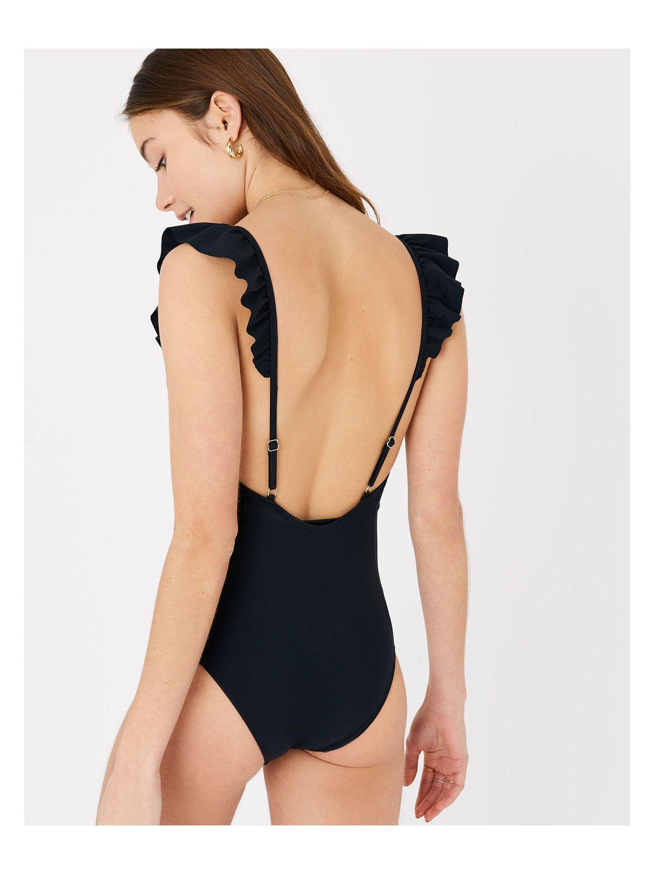 accessorize-exaggerated-ruffle-swimsuit-blackstillFront