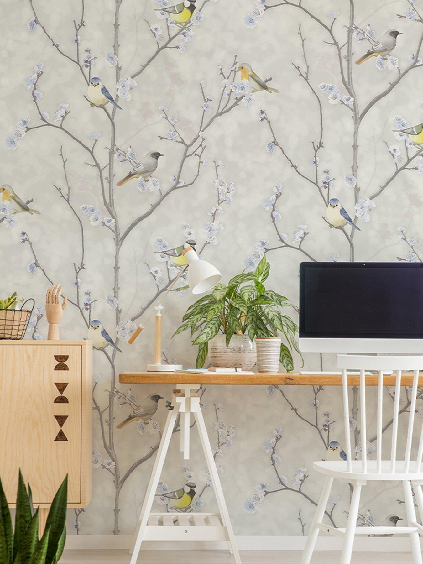 Fresco Natural Wooden slats Smooth Wallpaper