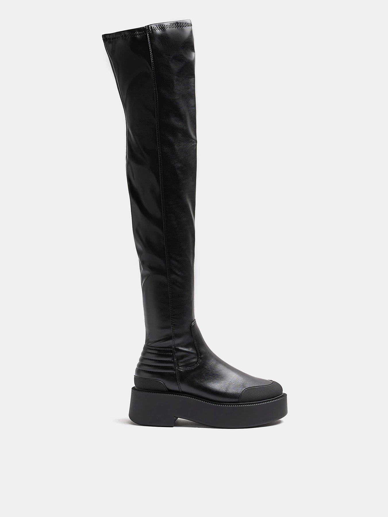 River island over on sale the knee boots