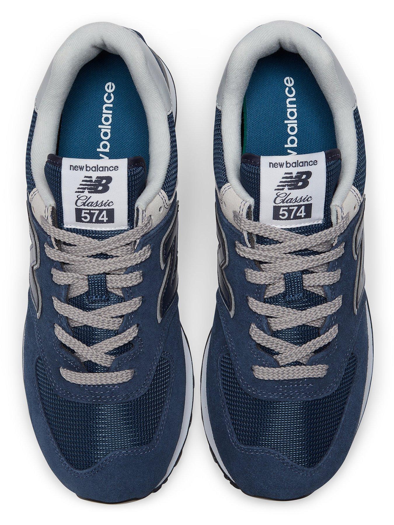 Retro Sneakers New Balance Classic 574 Blue Mens Trainers 574