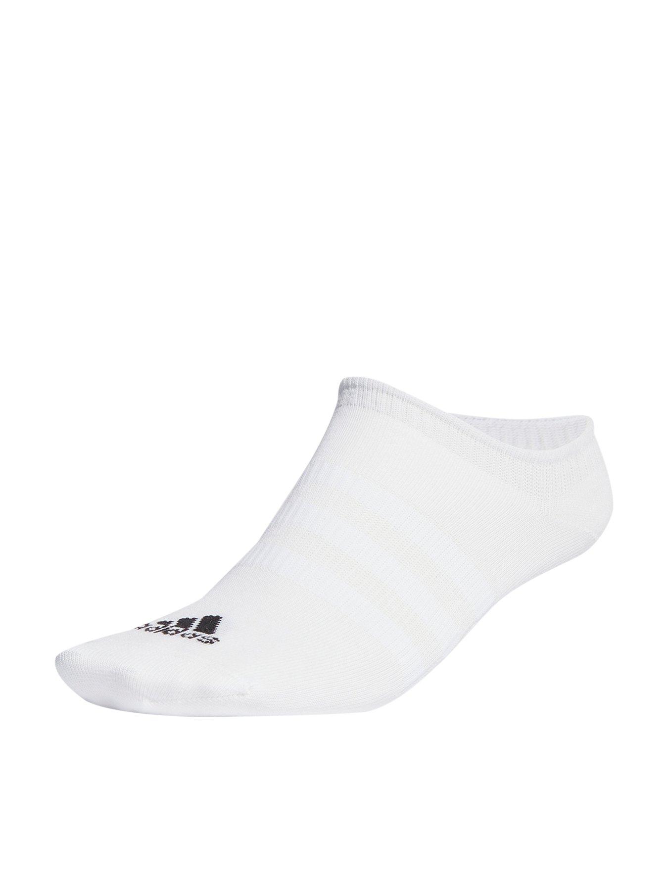 adidas-3-pack-no-show-socks-whiteblackfront