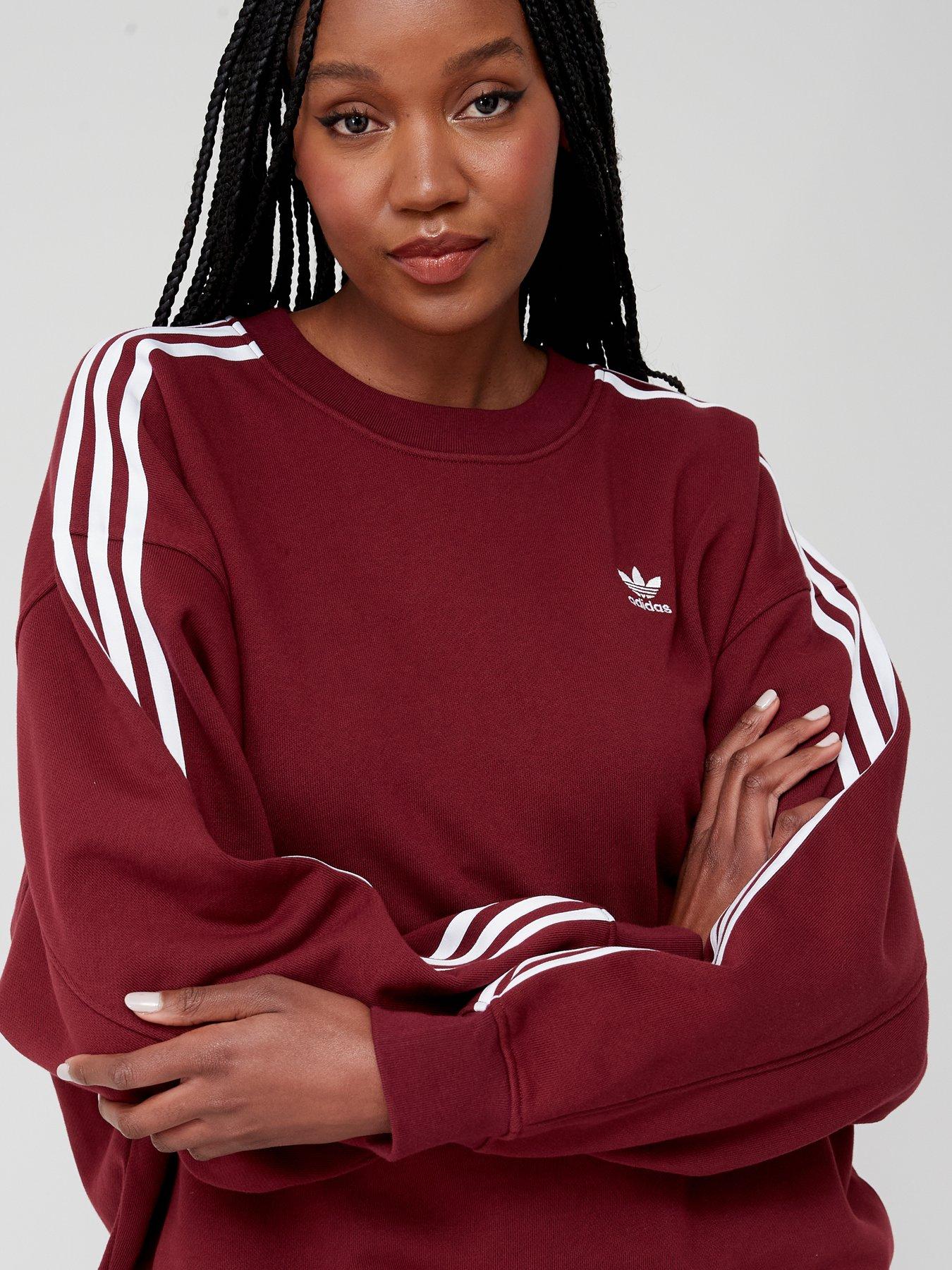 Adidas originals 2024 burgundy sweatshirt