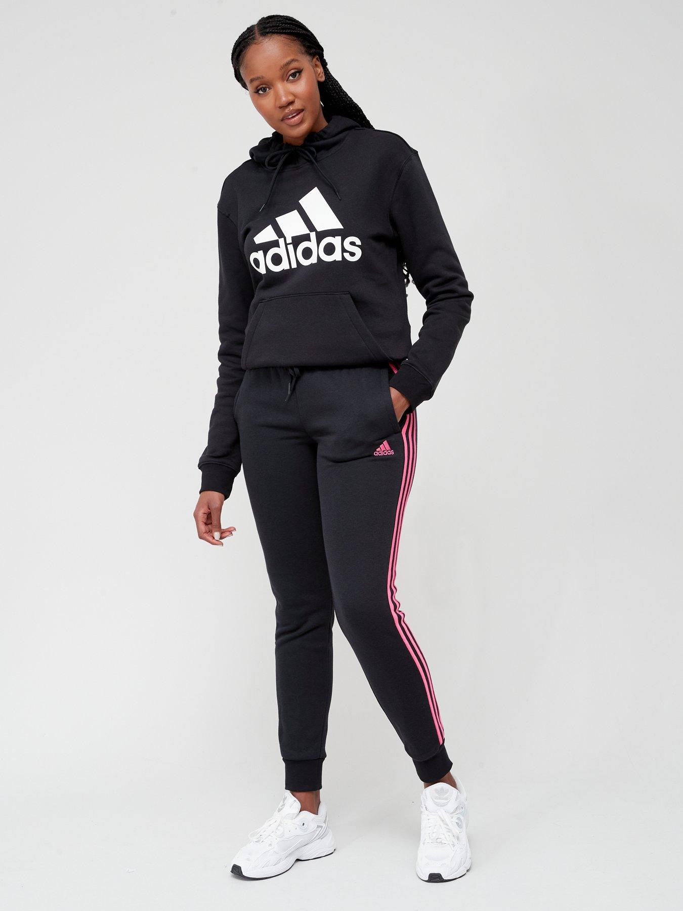 Nike tracksuit cheap pink stripe