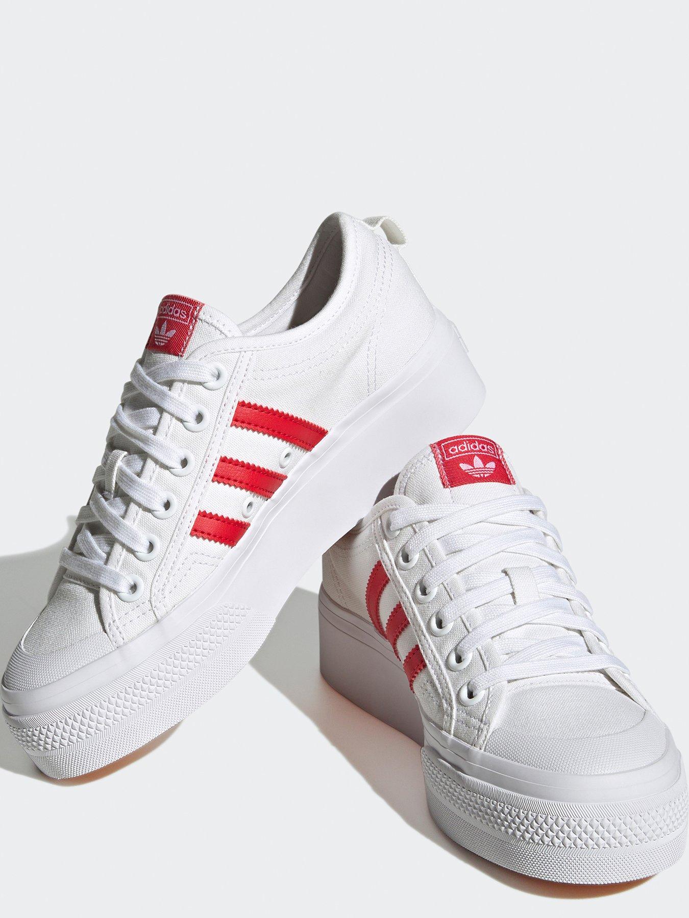 Adidas nizza red store and white