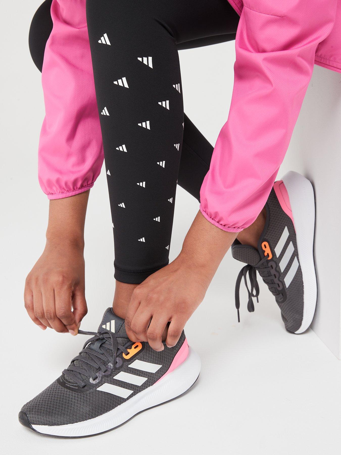 Adidas trainers grey and pink sale