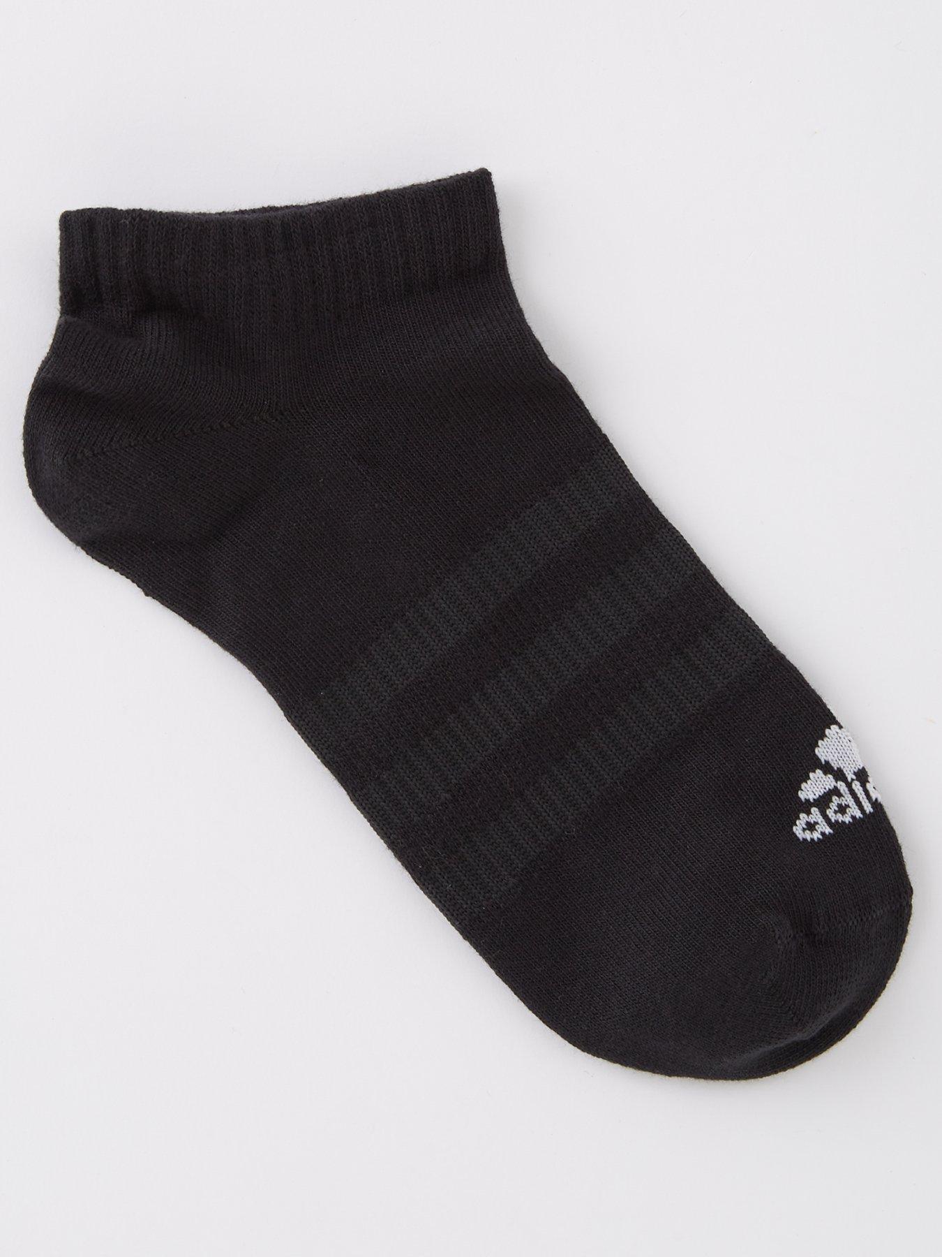 adidas-3-pack-low-socks-blackwhitestillFront