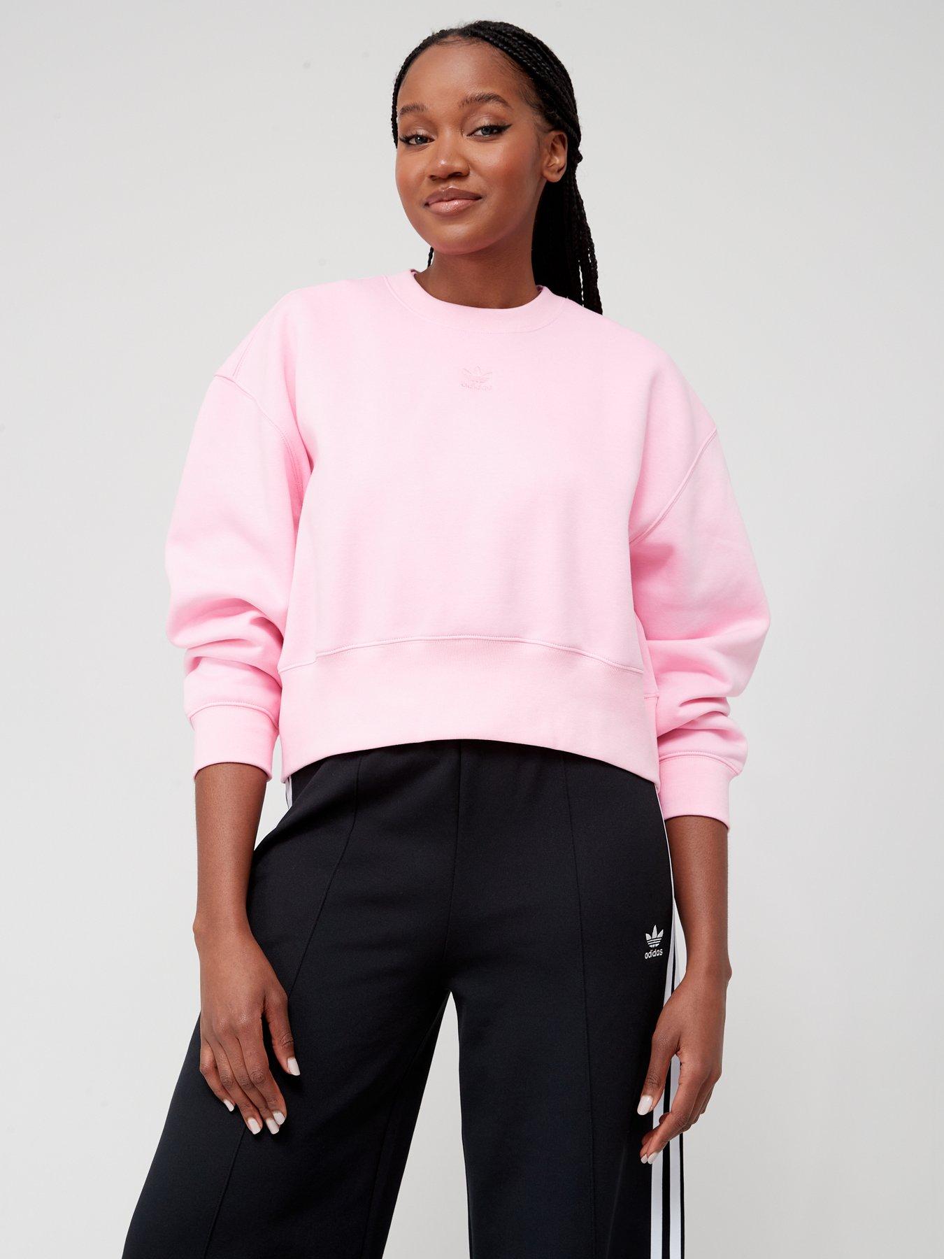 Adidas originals oversized outlet sweatshirt in dusky pink