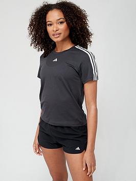 adidas-performance-aeroready-train-essentials-3-stripes-t-shirt-blackwhite