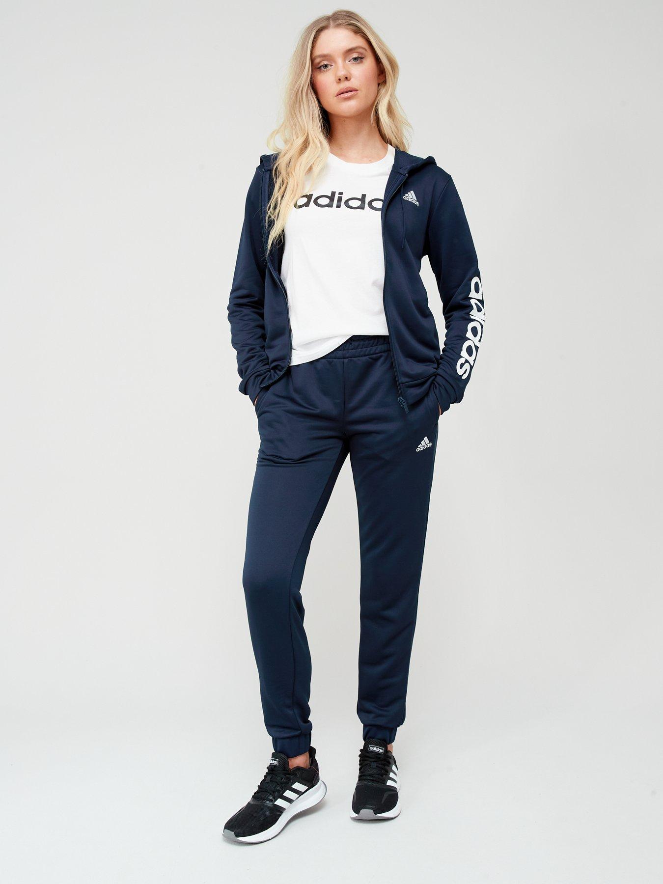 Grey adidas 2024 womens tracksuit